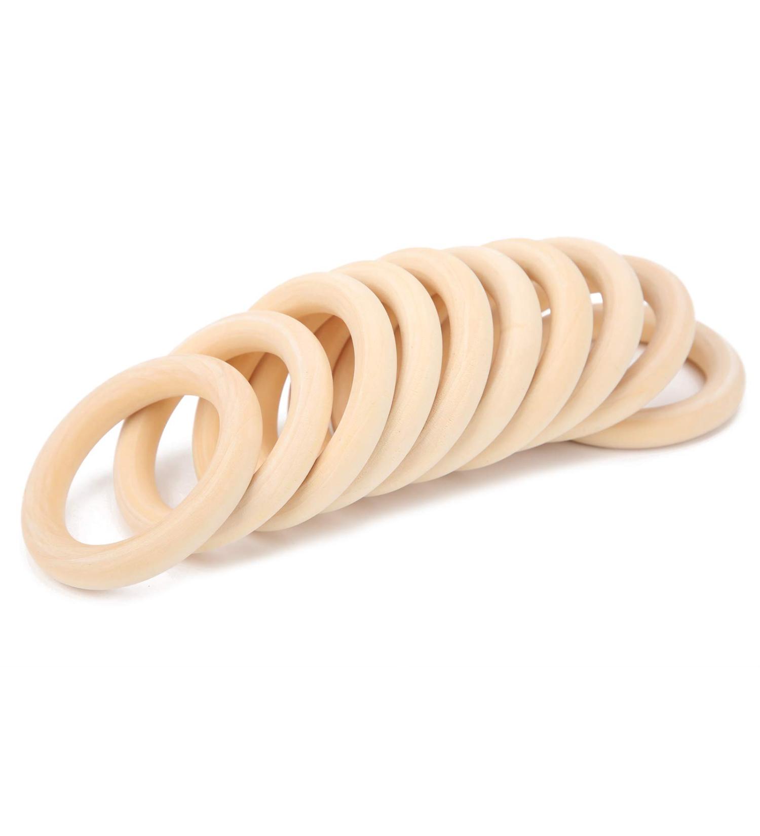 Wooden Teething Rings for Safe Wood Wedding Decoration - Pinsofy (1.0 Count) - Buy Online on GoSupps.com