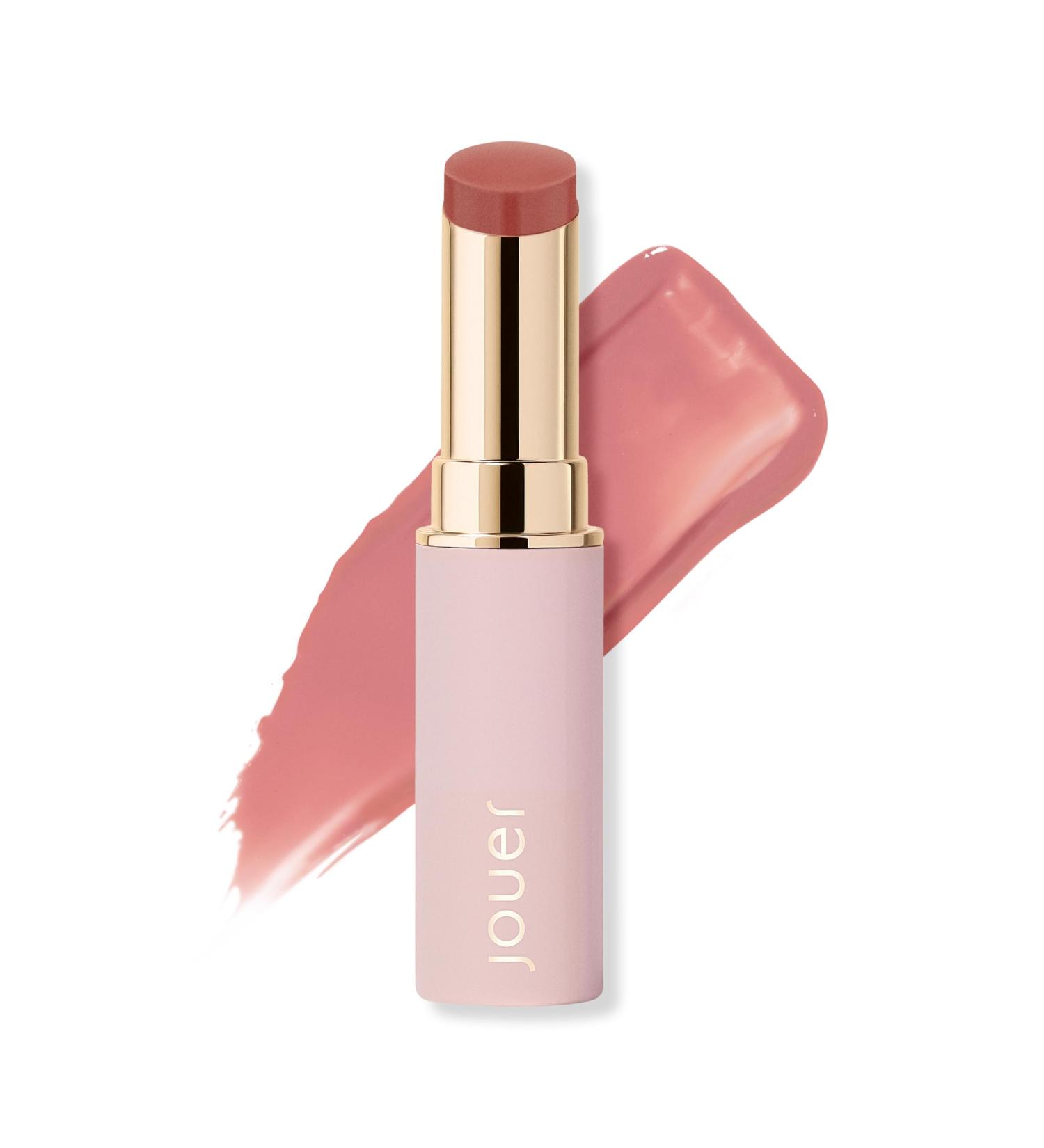 Jouer Essential Lip Enhancer Shine Balm - Enhancing Tinted Lip Balm - Moisturize, Plump, & Nourishing Lip Care - Jojoba Seed Oil and Maxi Lip Formula for Moisturizing and Fullness, Bare Rose Bare Rose - Tinted Rosy Pink Nude - Buy Online on GoSupps.com