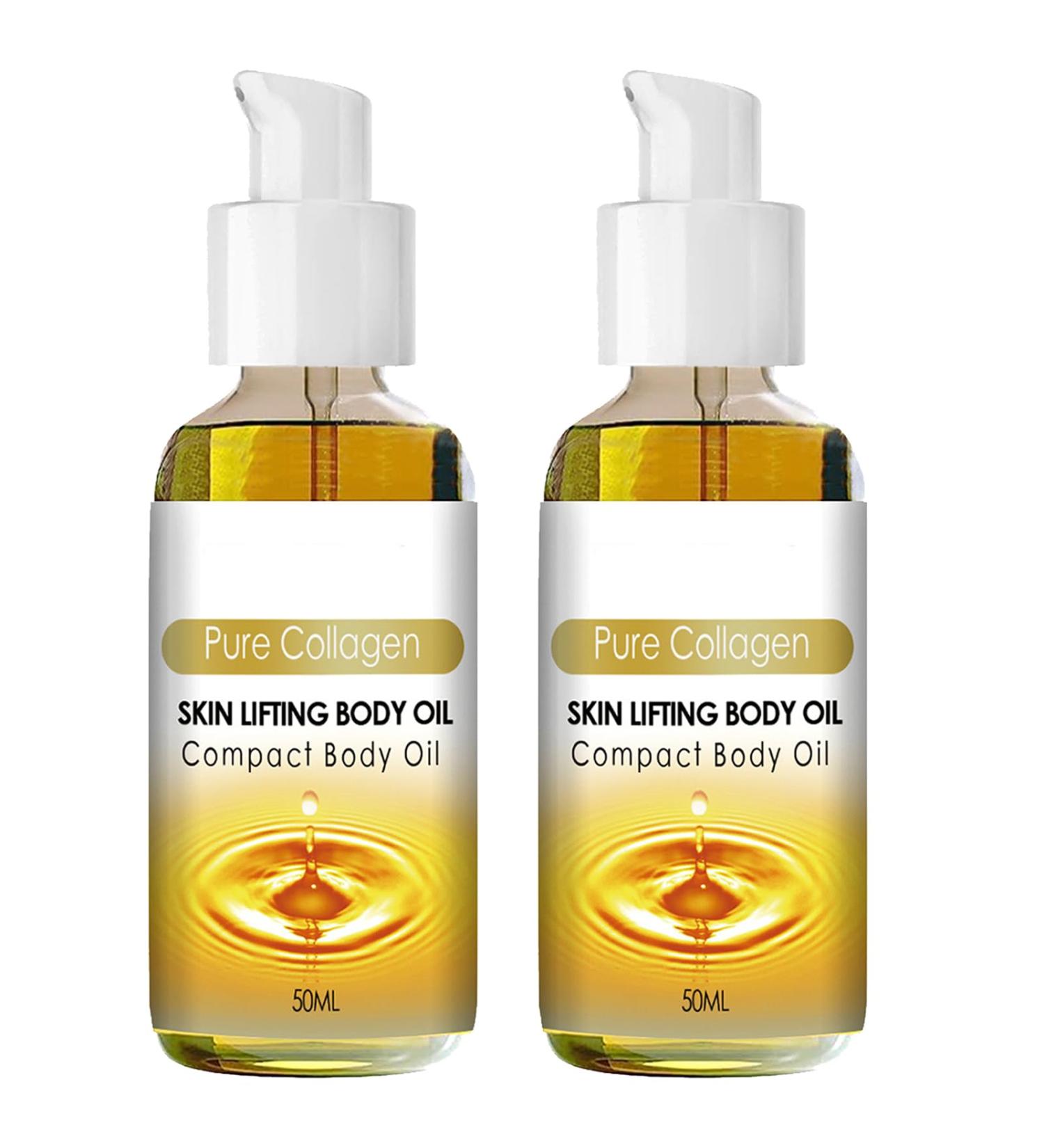 Huile Pour Le Corps Lifting Au Collag ne Raffermit la Peau 50ML 2PC Beauty Lady Collagen Body Oil Skin Firming Rejuvenating Oil - Buy Online on GoSupps.com