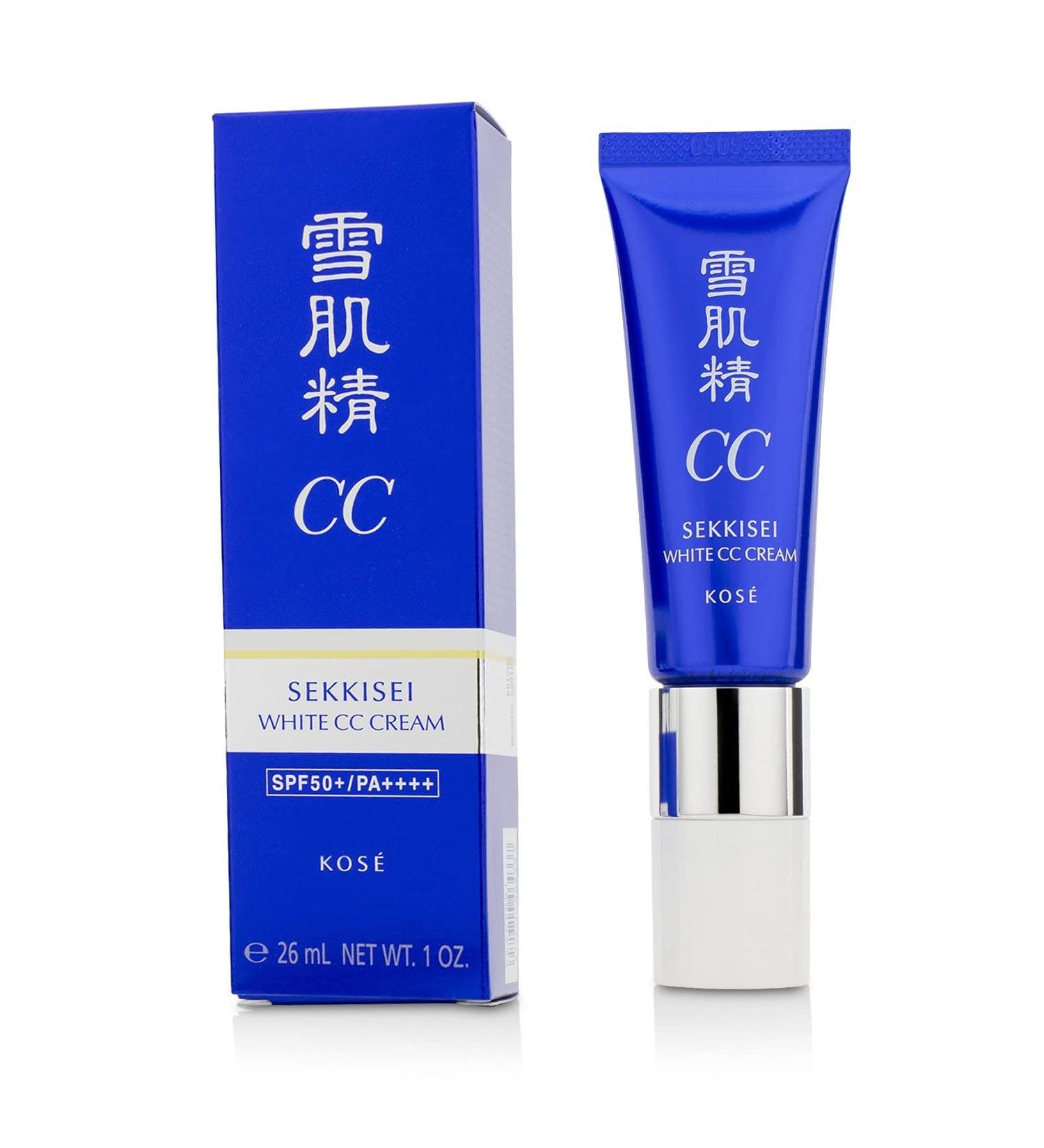Kose Sekkisei White CC Cream SPF50+ PA++++ - 01 Light Ochre 26ml/1oz | High Protection and Coverage - Buy Online on GoSupps.com
