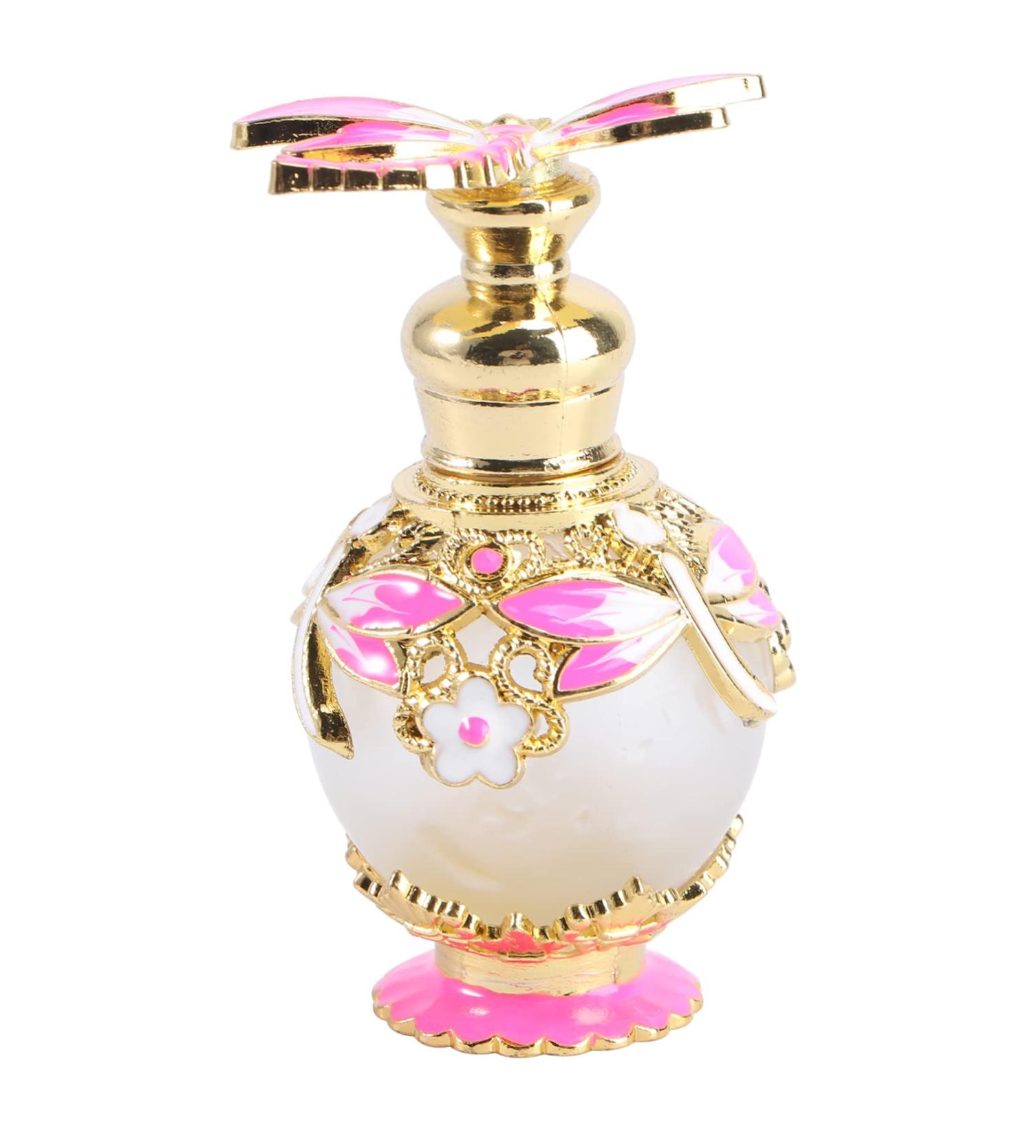 Beaupretty 15 Dragonfly Perfume Bottle Empty Refillable Essential Oil Bottle Retro Decor Refillable Perfume Bottle Arabic Decor Terrarium Travel Vintage Pink Decorative Bottle Glass 15 ml Pink - Buy Online on GoSupps.com