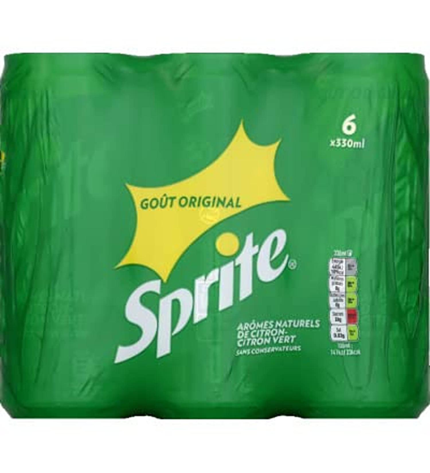 Sprite Soda Lemon Lime - Pack of 6 cans of 33cL