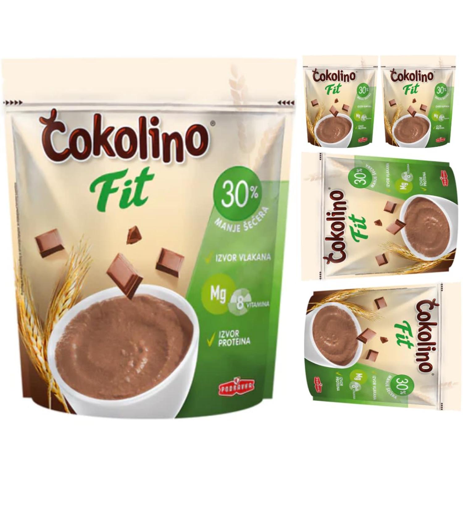 Podravka Cokolino Fit Pack of 5 bags of cereal Muesli Cornflakes 400 g