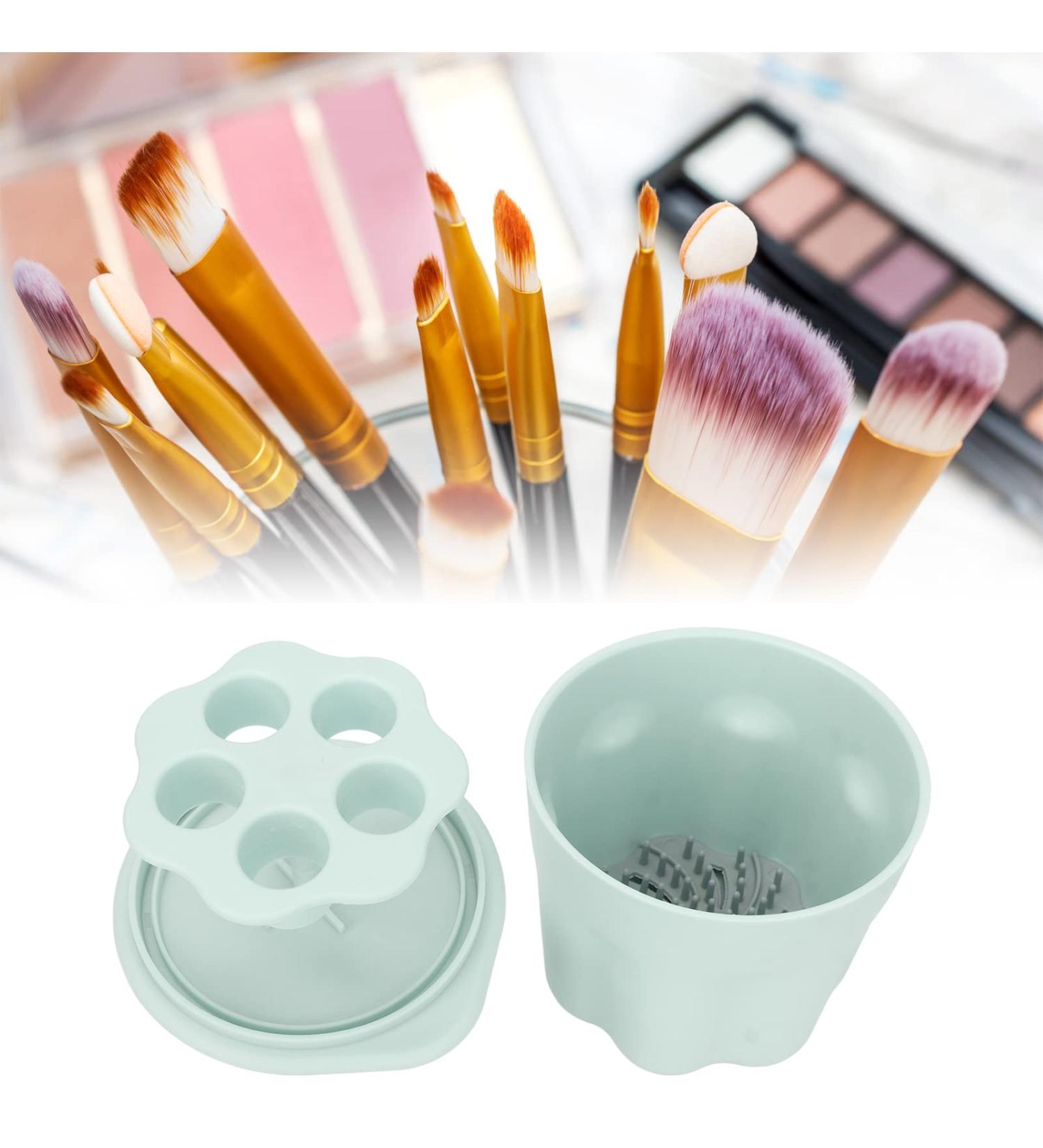 Buy Makeup Brush Cleaning Set - Silicone Bowl & Drying Rack for All Brush Sizes - Green | International Shipping Available - Buy Online on GoSupps.com