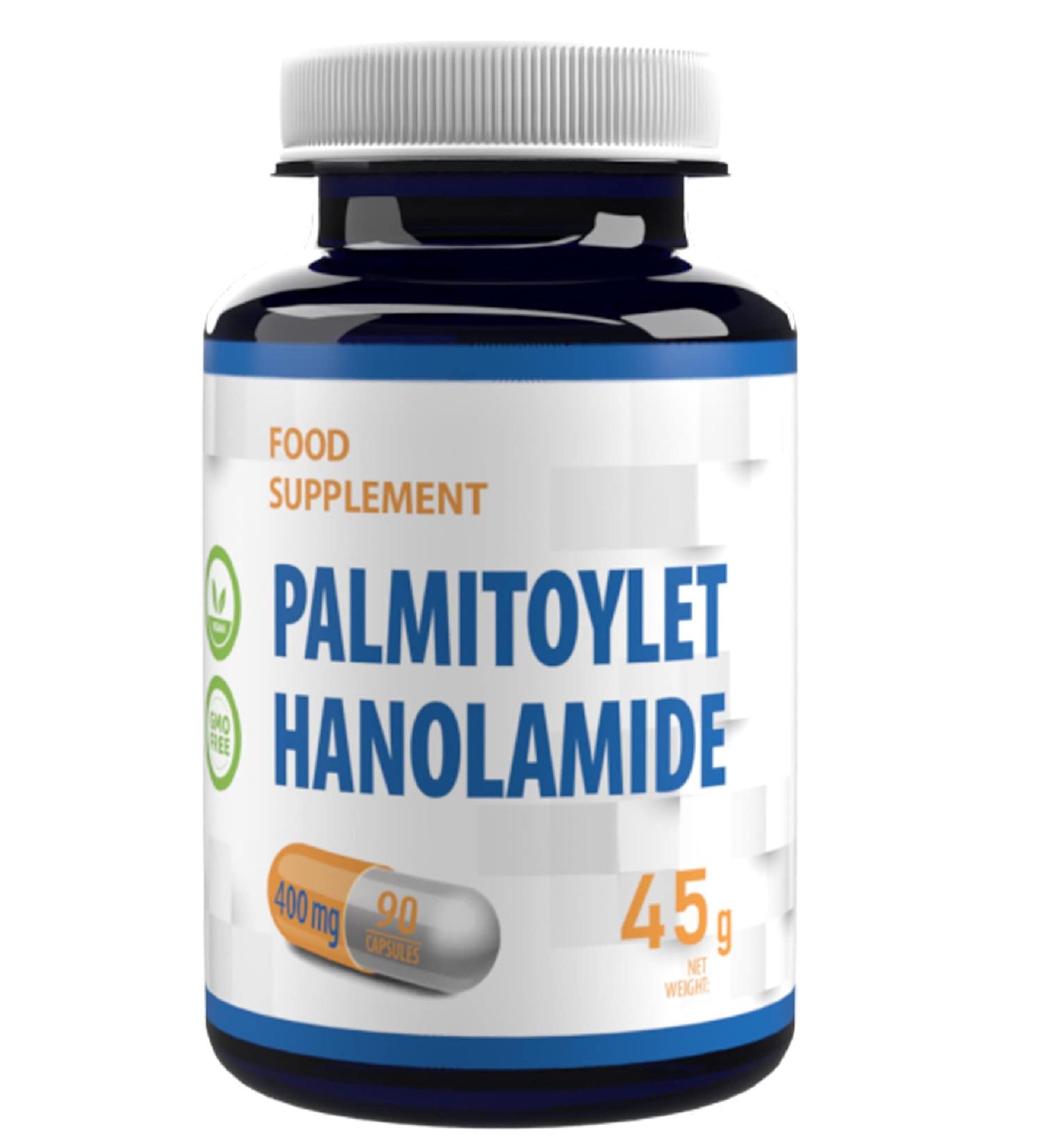 Hepatica Palmitoylethanolamide PEA 400mg 90 Vegan Capsules Certificate of Analysis by AGROLAB Germany High Power Gluten Free and GMO Free - Buy Online on GoSupps.com