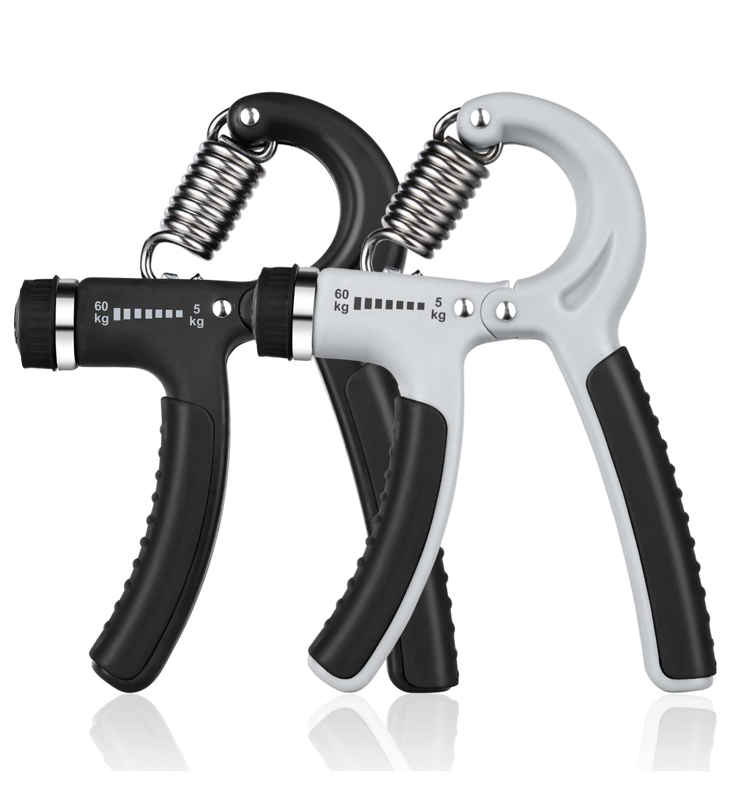 Vicloon Hand Trainer - Adjustable Forearm Training Device for Strength & Grip - Finger Coach in Black & Gray - Buy Online on GoSupps.com