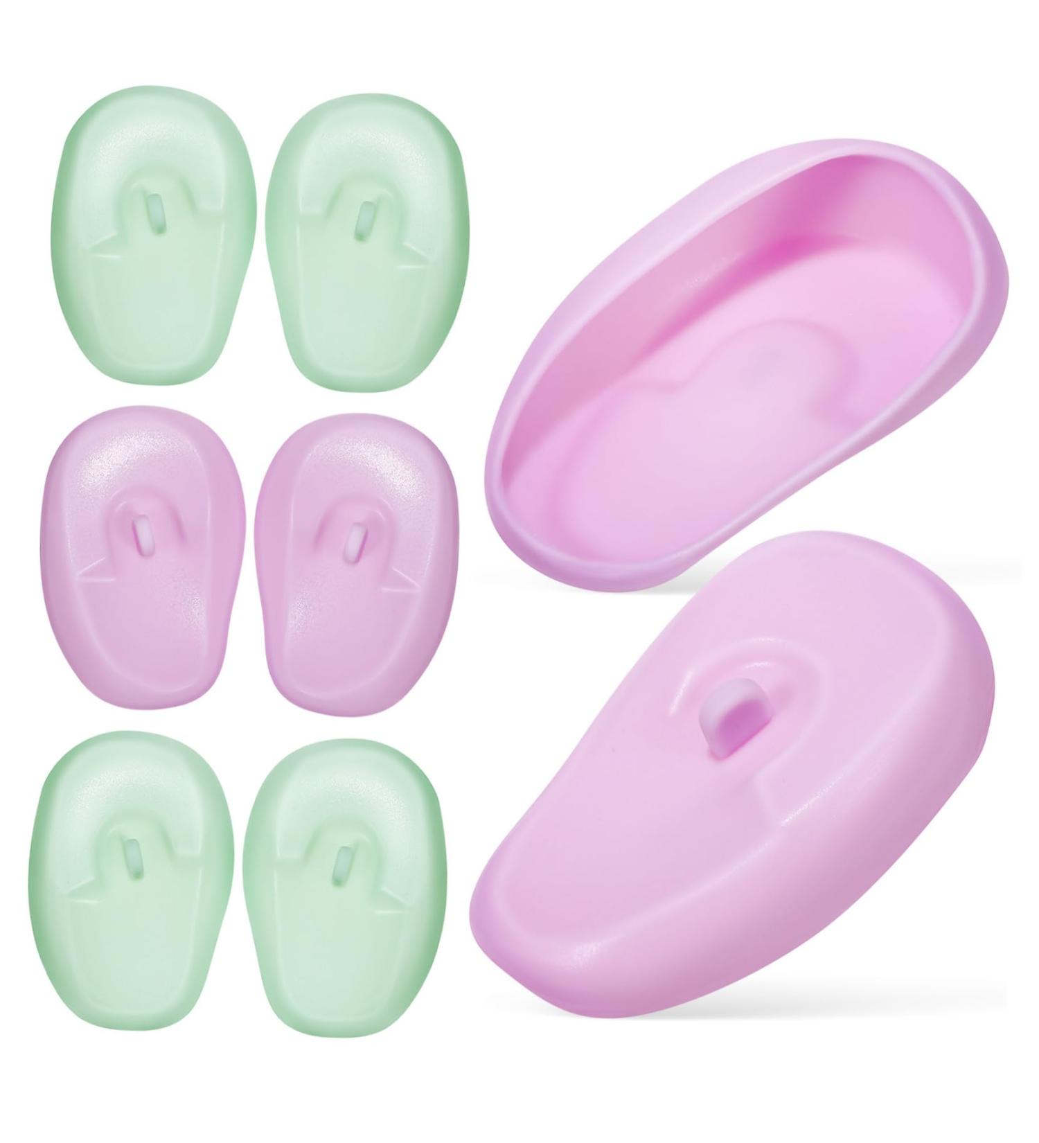SOIMISS 4 Cache Oreilles Silicone pour Coloration des Cheveux Vert Oreilles tanches pour Coiffure S che Cheveux Natation et Maquillage Confortables et Durables - Buy Online on GoSupps.com