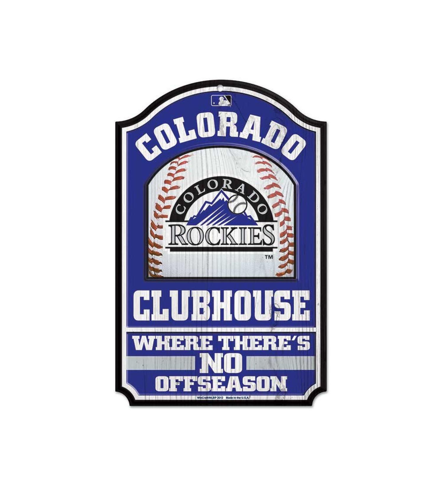 Wincraft MLB Wooden Sign Colorado Rockies 11" x 17"