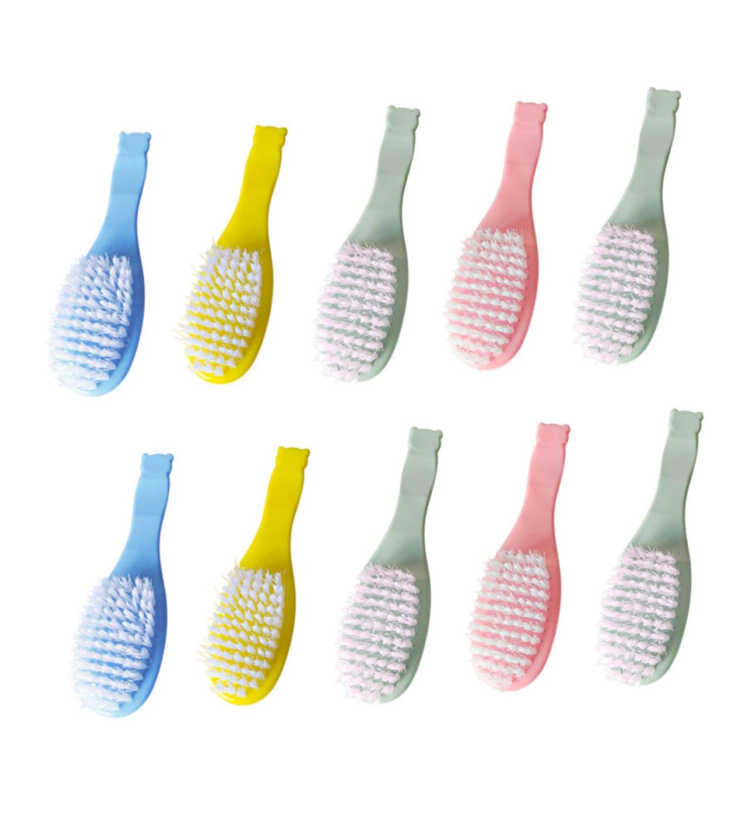 Healvian Small Hair Brush Scalp Comb Set - Infant Comfortable Baby Brush and Massager for Dandruff Cleaning - Pack of 20 Pcs in Assorted Colors - Household Infant Accessory - Buy Online on GoSupps.com