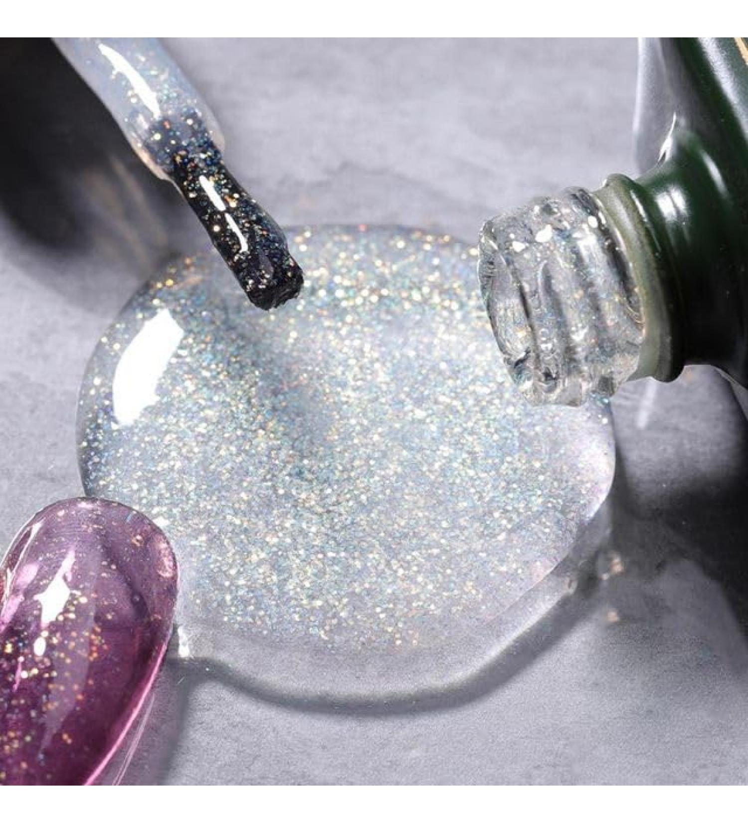 15ML Nail Phototherapy Gel Nail Varnish UV Nail Gel Colorful Nail Gel Top Coat Gel Gel Nail Polish Shiny Glitter - (Color: 3) - Buy Online on GoSupps.com