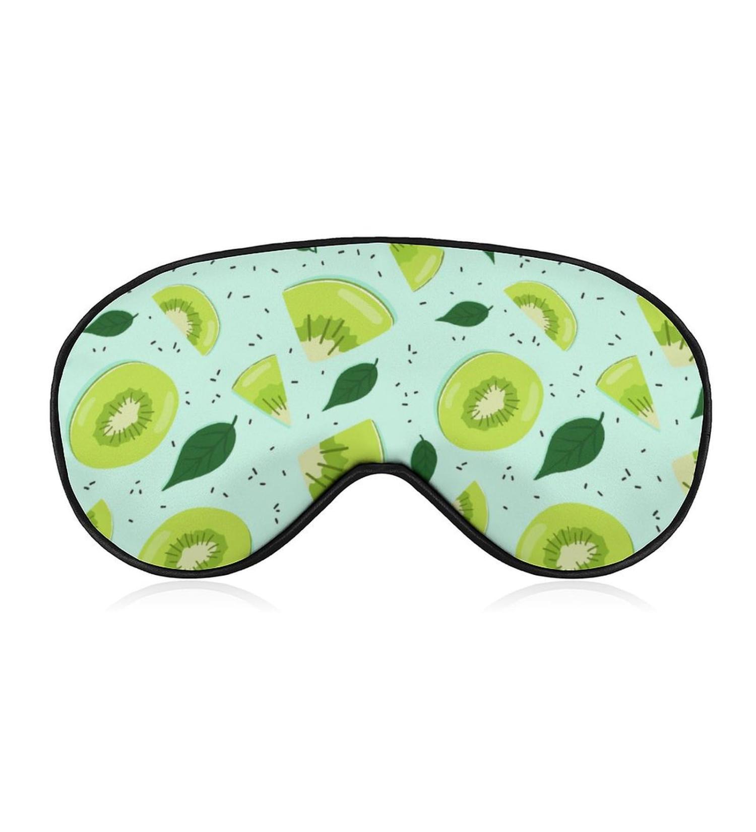 Kiwi Food Sleeping Mask - Adjustable Light-Blocking Eye Mask for Sleep | Soft Blindfold for Men Women & Kids - Buy Online on GoSupps.com