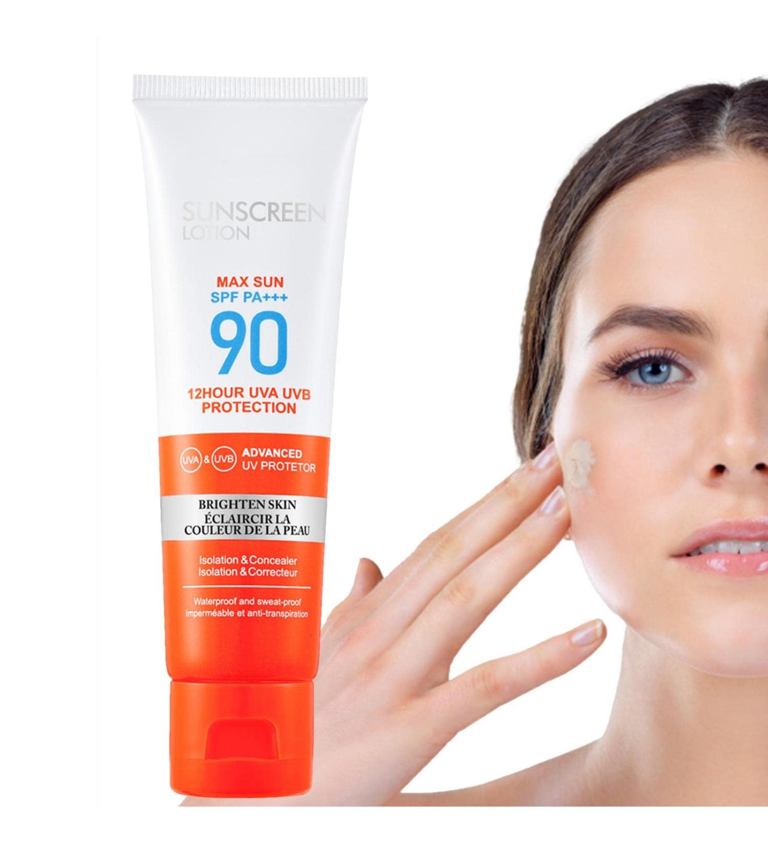  Sloane Moisturizing Sunscreen SPF 90 - Oil Free Natural Sun Protection with Wide Spectrum of Action - Face Sun Protection Sun Protection for Sage - Buy Online on GoSupps.com