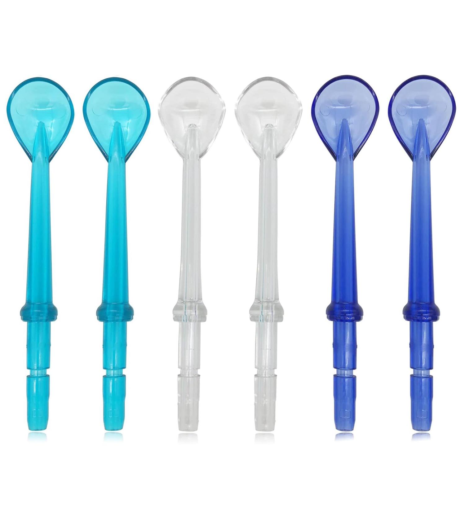 Tongue Scraper Attachment Replacement for Waterpik Water Flosser Replacement Tips for Waterpik Water Flosser 6 PCS 6 Tongue Scraper Attachment - Buy Online on GoSupps.com