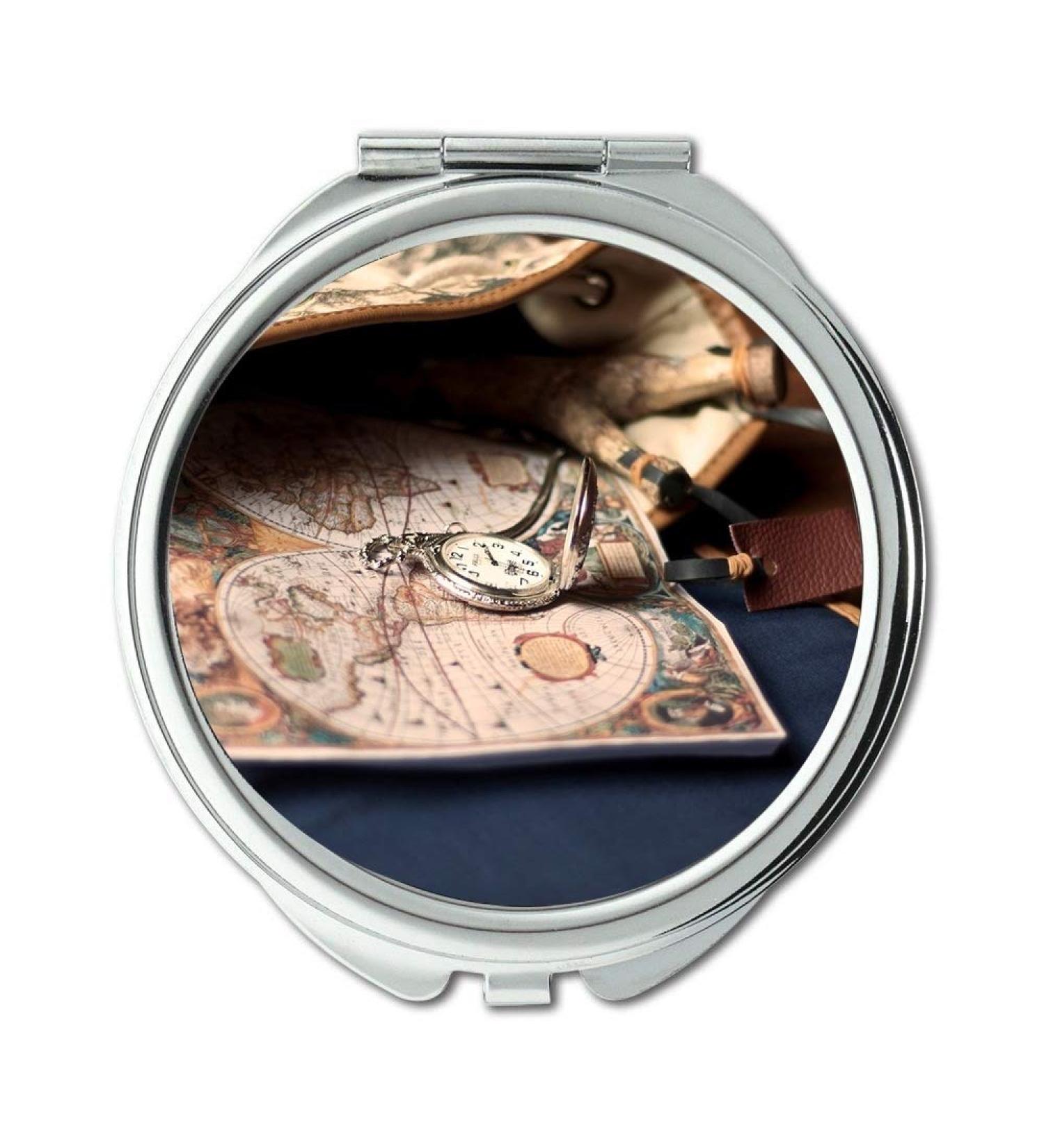 YENDOSTEEN Mirror Travel Mirror Map Wallpaper map utah pocket mirror portable mirror - Buy Online on GoSupps.com