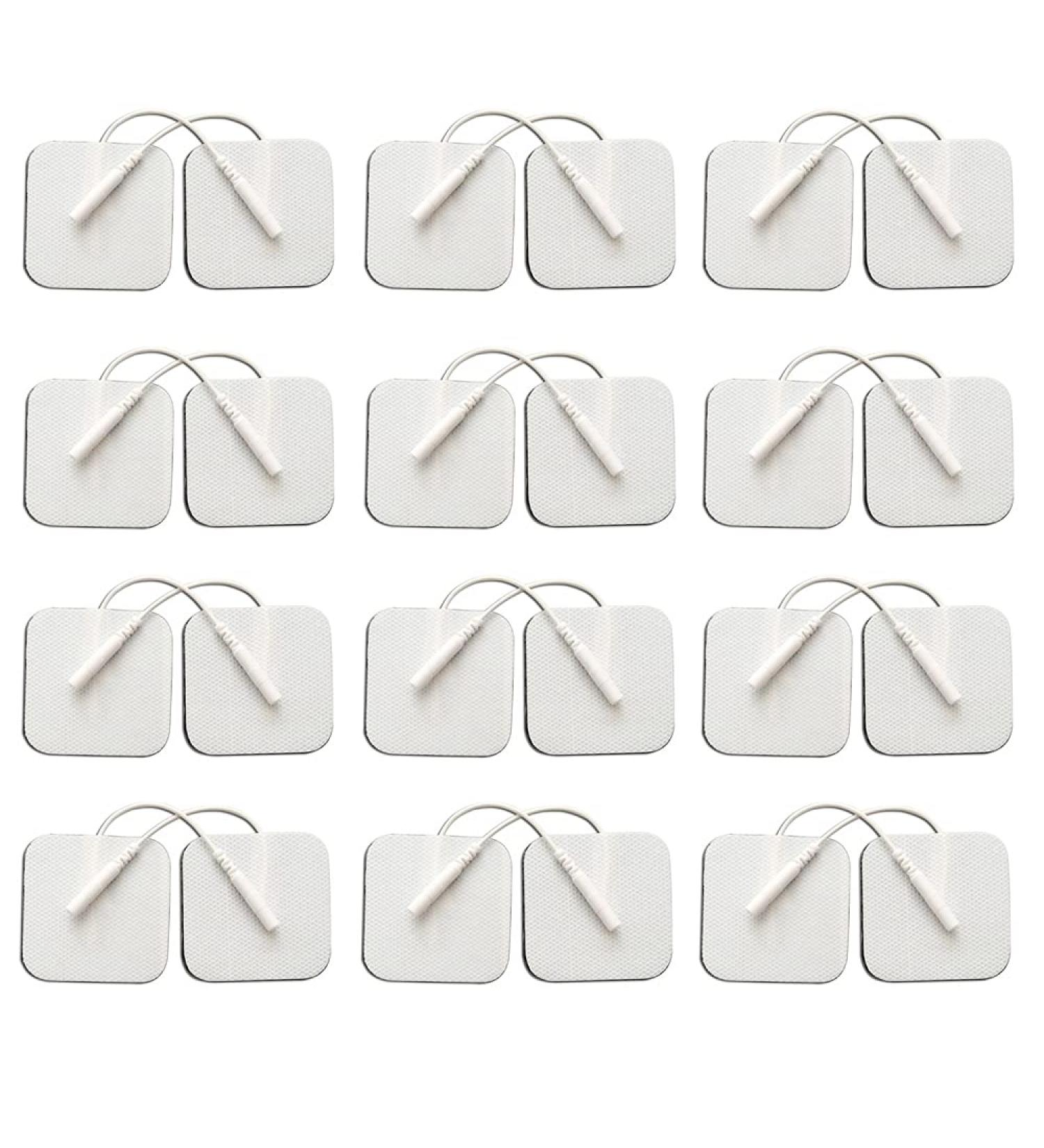 24PCS TENS Unit Replacement Pads 2X2 - Reusable Electrode Patches for AUVON TENS & TENS 7000 - 24 Pieces Set - Buy Online on GoSupps.com