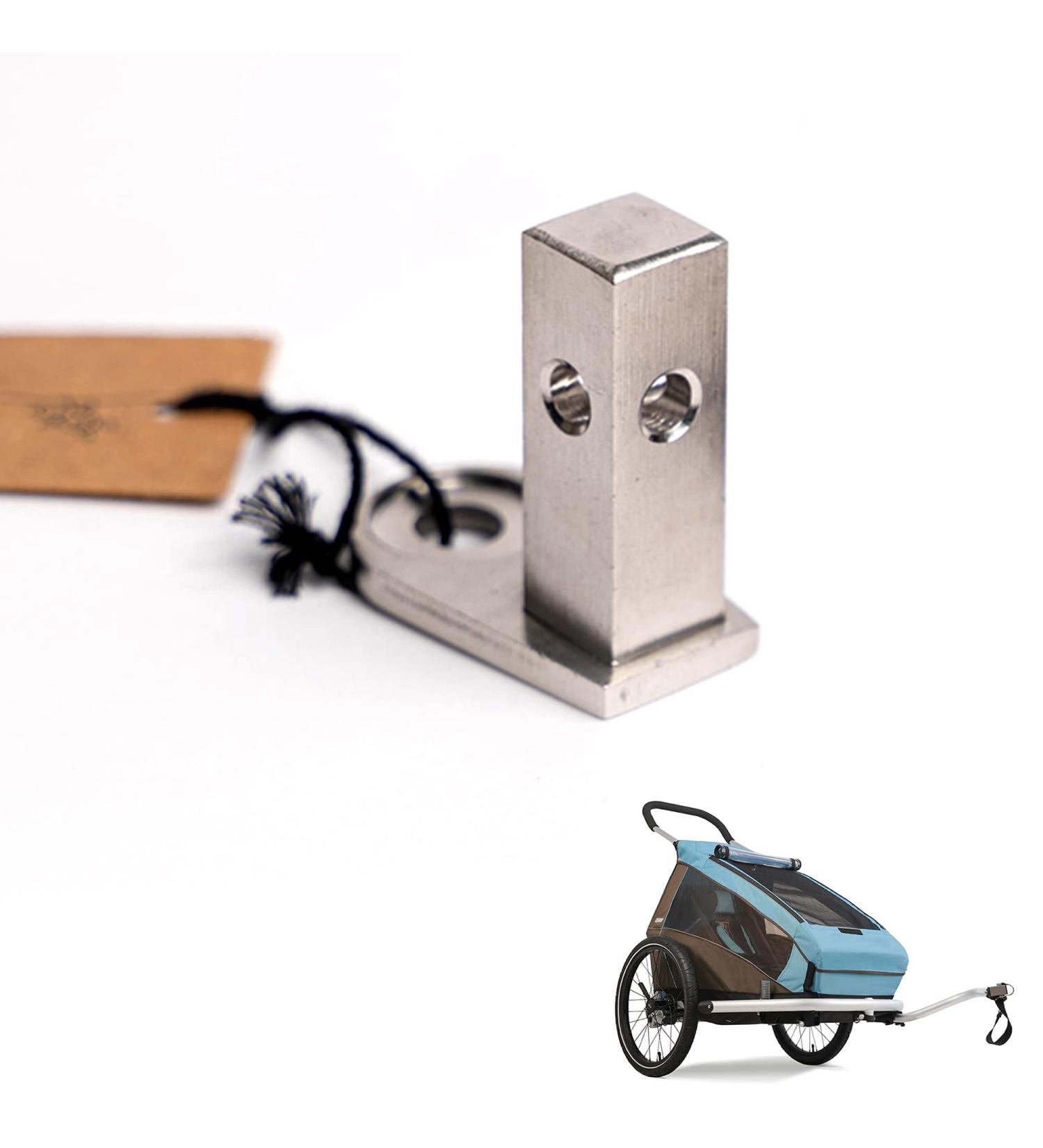 Moin Minis Adapter for Croozer Bicycle Trailers | Universal Stainless Steel Axle Adapter | Compatible with 2015 Models | Silver - Buy Online on GoSupps.com