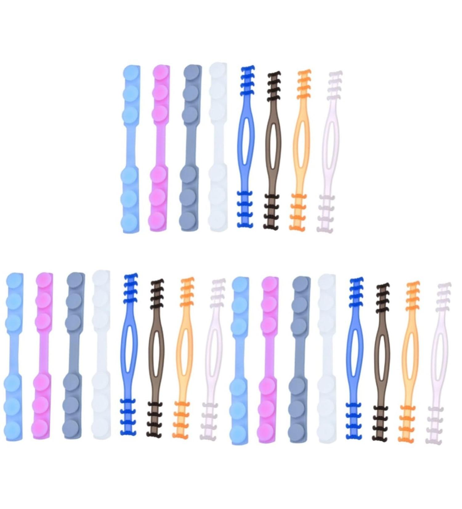 Minkissy 24 PCS Adjustable Ear Grips & Mask Strap Adjusters - Band Buckle for Facial Covers - Enhance Comfort for Masks - International Shipping Available - Buy Online on GoSupps.com