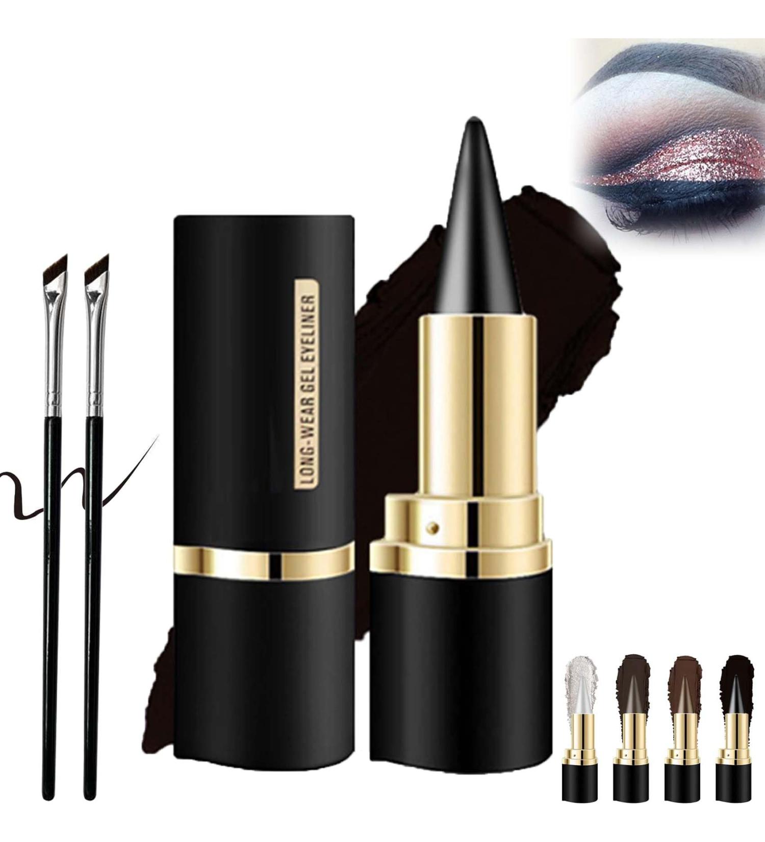 Ayky Long Wear Gel Eyeliner Natural Black Eyeliner Cream Waterproof Viral profession Eyeliner Pen Gel - Quick Drying Formula Eye Liner Eye Liner Waterproof Smudge Proof (04) - Buy Online on GoSupps.com
