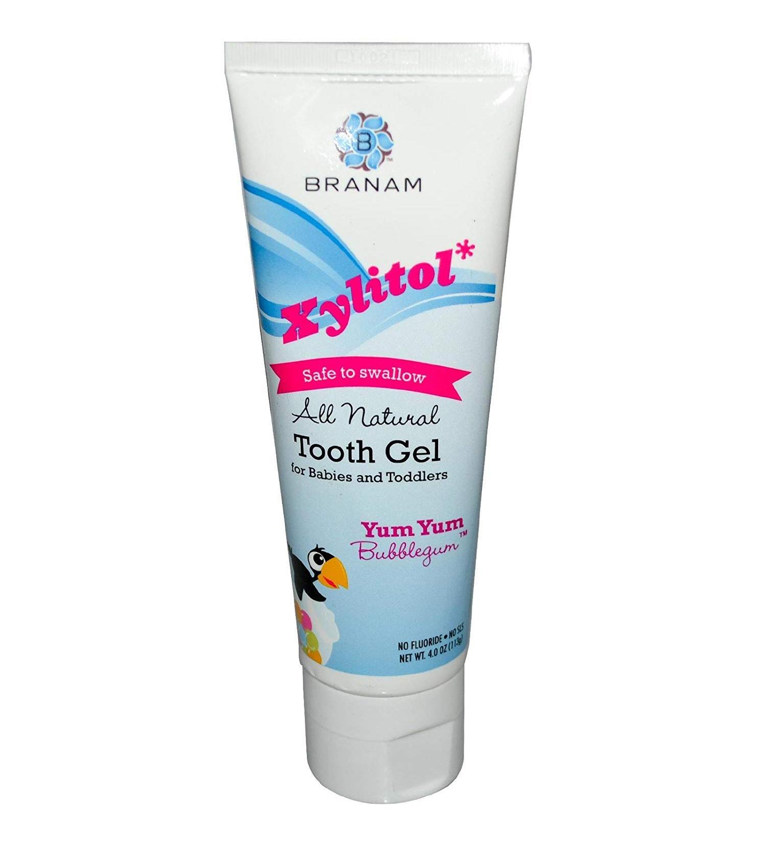 All Natural Xylitol Tooth Gel 4 Ounces (Yum Yum Bubblegum )