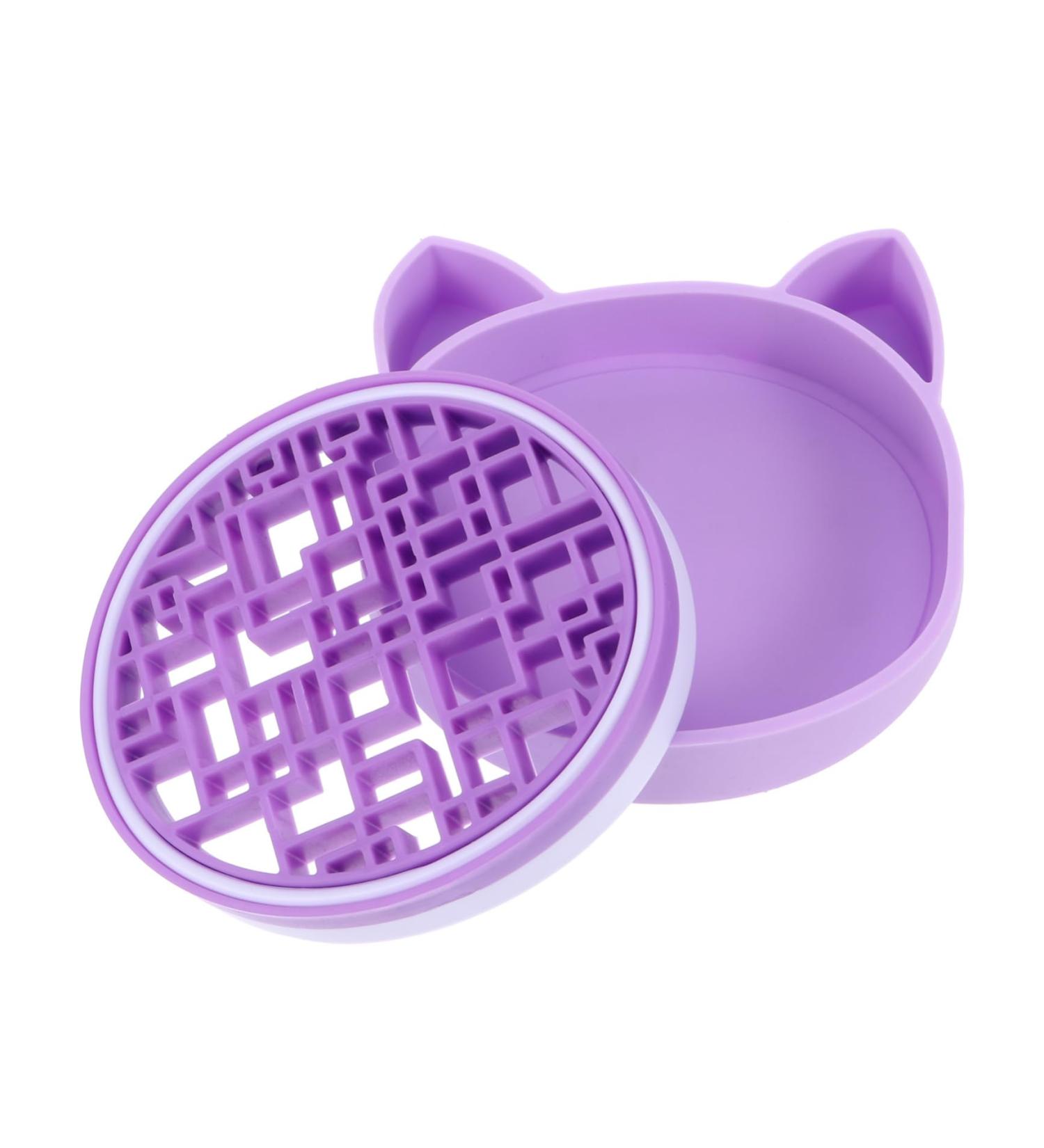 Healeved 2 in 1 Makeup Brush Storage Box & Cleaner - Purple Brush Mat Holder Scrubber Stand (11x11cm) | International Shipping Available - Buy Online on GoSupps.com
