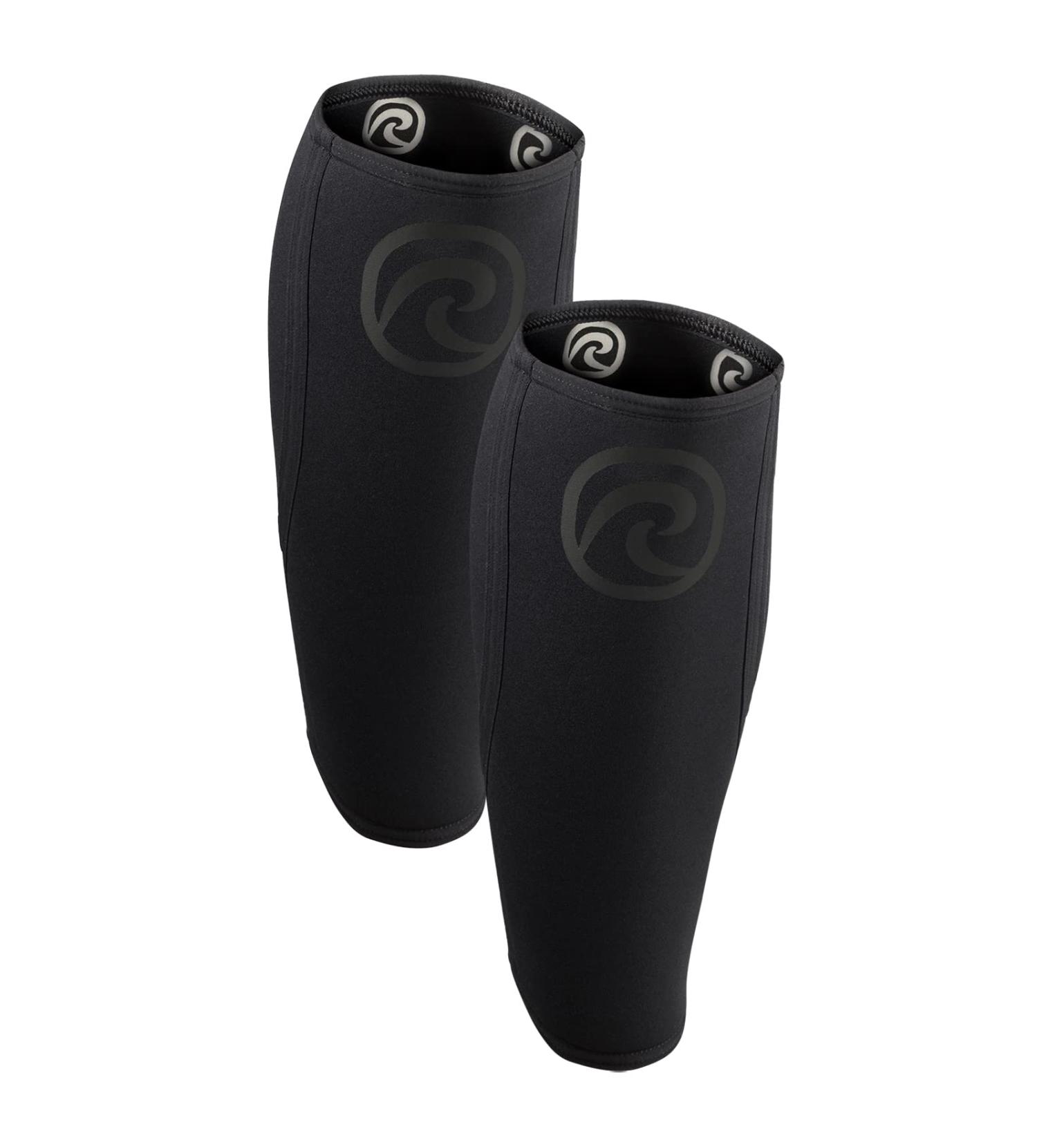 Rehband Neoprene Calf Bandage - Compression Support for Calf & Shin Ideal for Deadlifting - 1 Pair in Carbon/Black - Buy Online on GoSupps.com