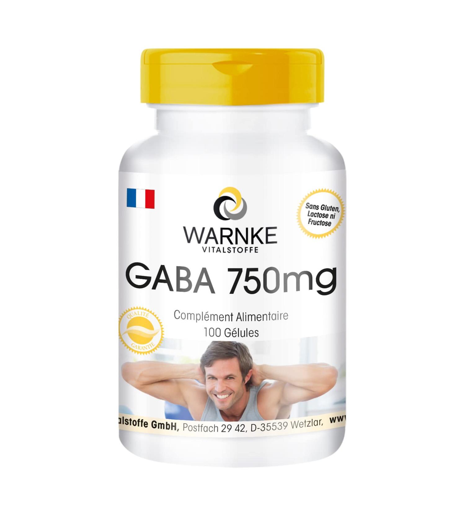 GABA 750 mg - 60 capsules - vegan - -aminobutyric acid | Warnke Vitalstoffe - Quality from German pharmacies - Buy Online on GoSupps.com