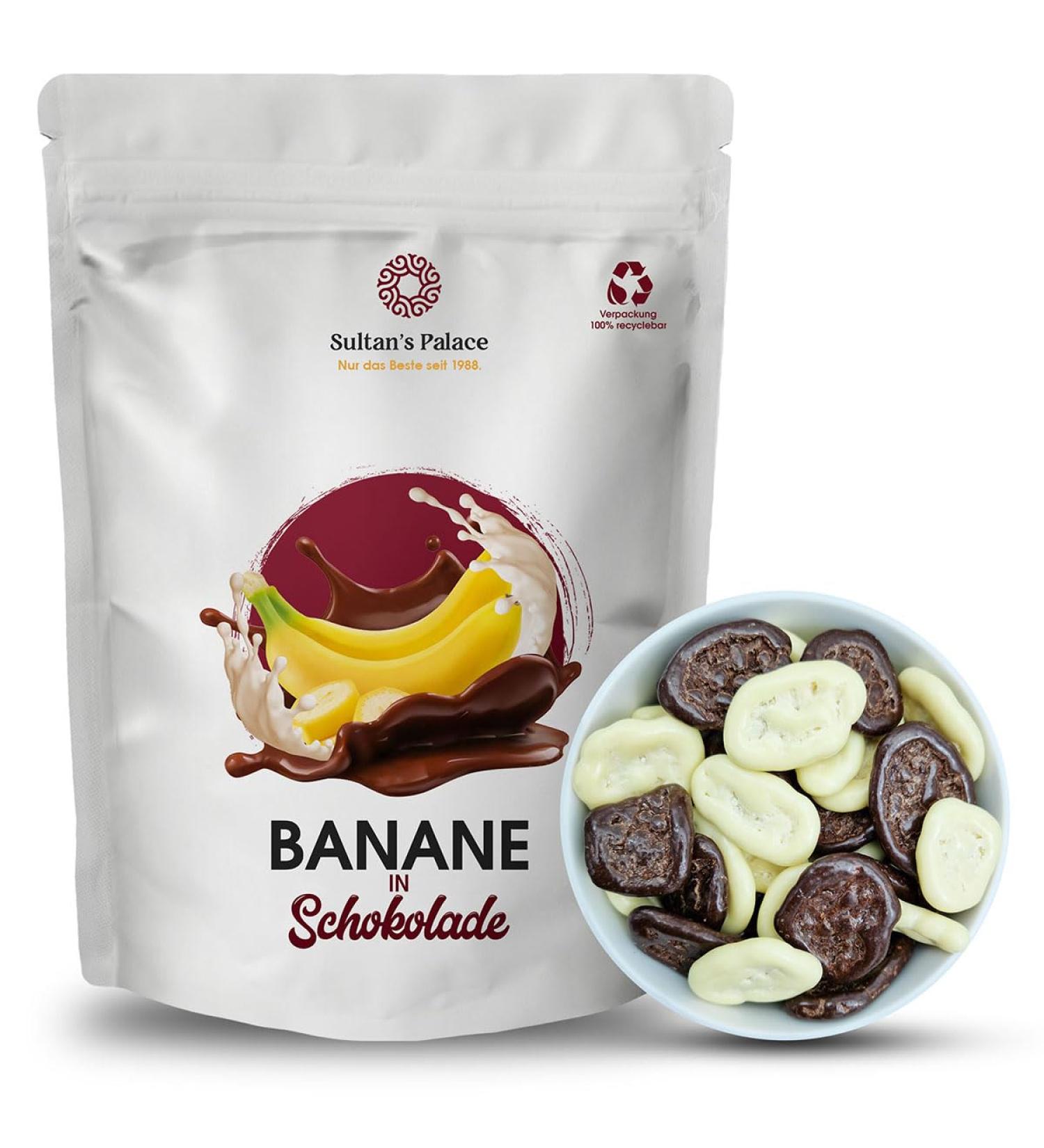 Sultan's Palace Chocolate Banana Chips - 1000g | Crunchy & Delicious Chocolate Fruits | Perfect Gift Idea - Buy Online on GoSupps.com