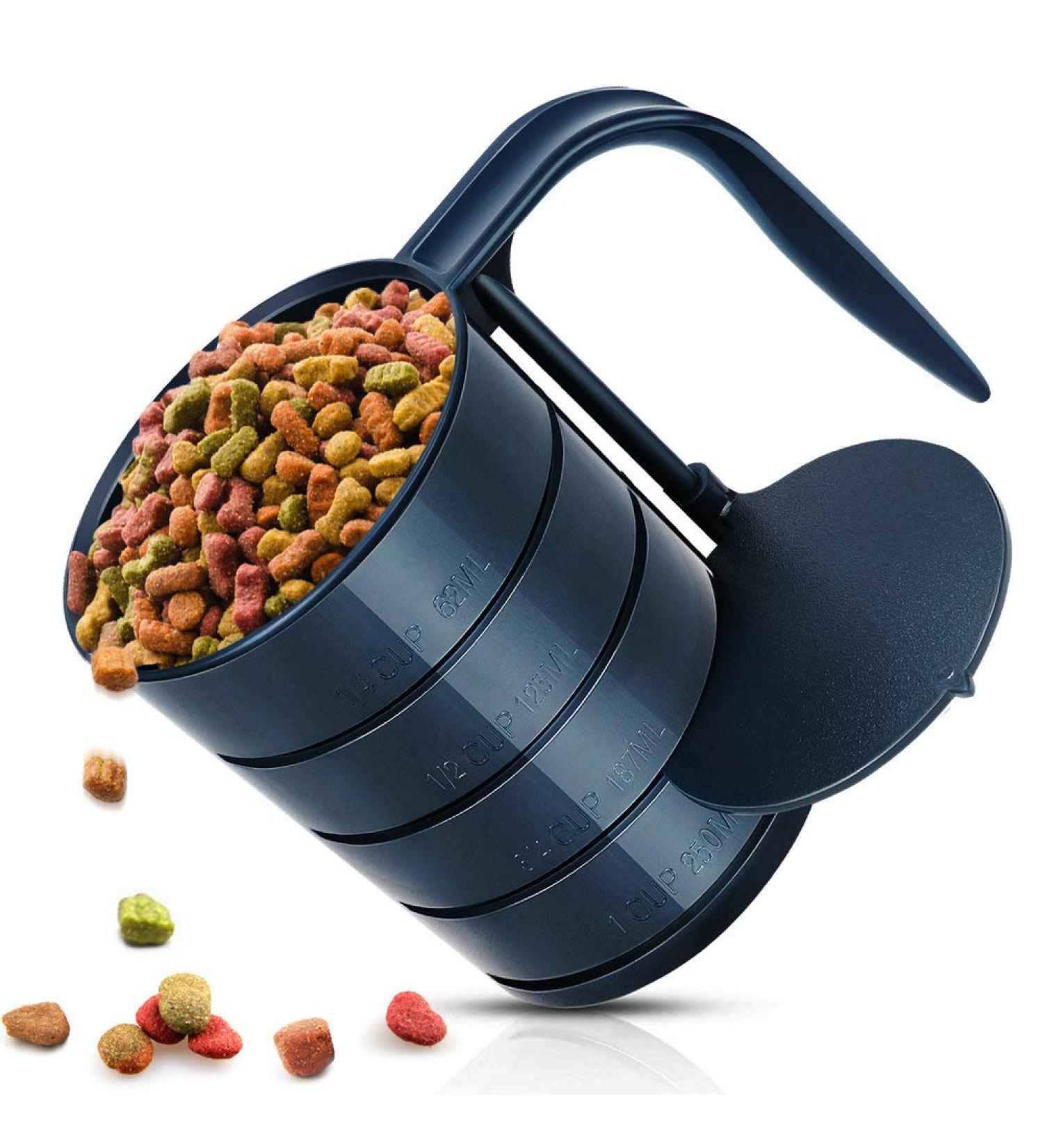 Pet Food Scoop for Dogs | 4-Cup Capacity | 1 Cup Measuring Scoop for Dog, Cat, and Bird Solid Food - Buy Online on GoSupps.com
