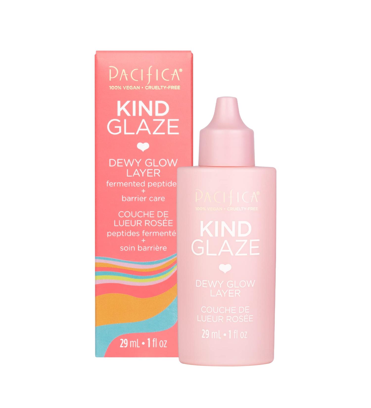 Pacifica Beauty Kind Glaze Dewy Glow Primer & Highlight - Vegan, Universal Shade, Infused with Vegan Collagen & Ceramides - Buy Online on GoSupps.com