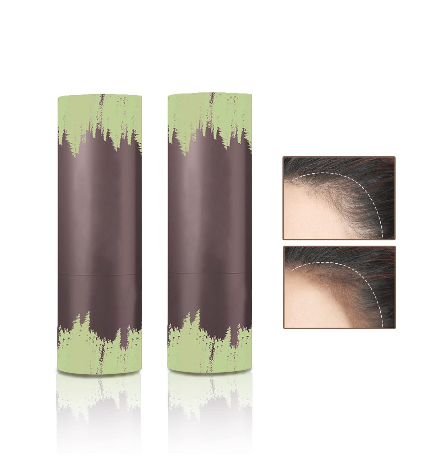 2PCS Dark Brown Hairline Powder Stick & Shading Sponge Pen for Women - Long Lasting Waterproof Root Touch Up Filler - Buy Online on GoSupps.com