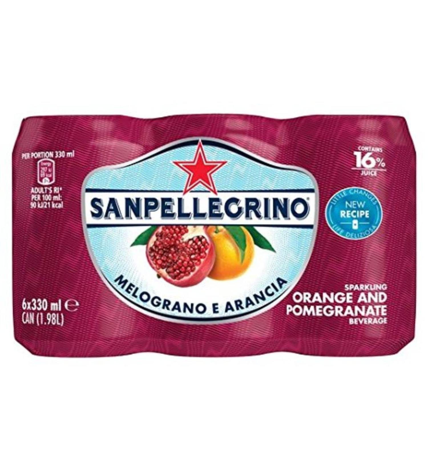 San Pellegrino Pomegranate & Orange 6 x 330ml