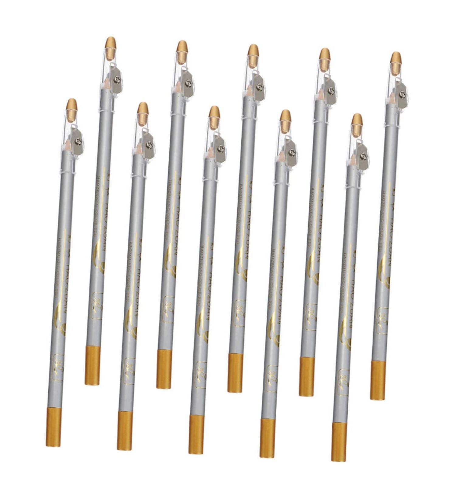 Ipetboom 10pcs Pencil Sharpener Eyebrow Pencil Lip Liner Make up Kit Eyebrow Tools Makeup Pen 2 in 1 Supplies - Buy Online on GoSupps.com