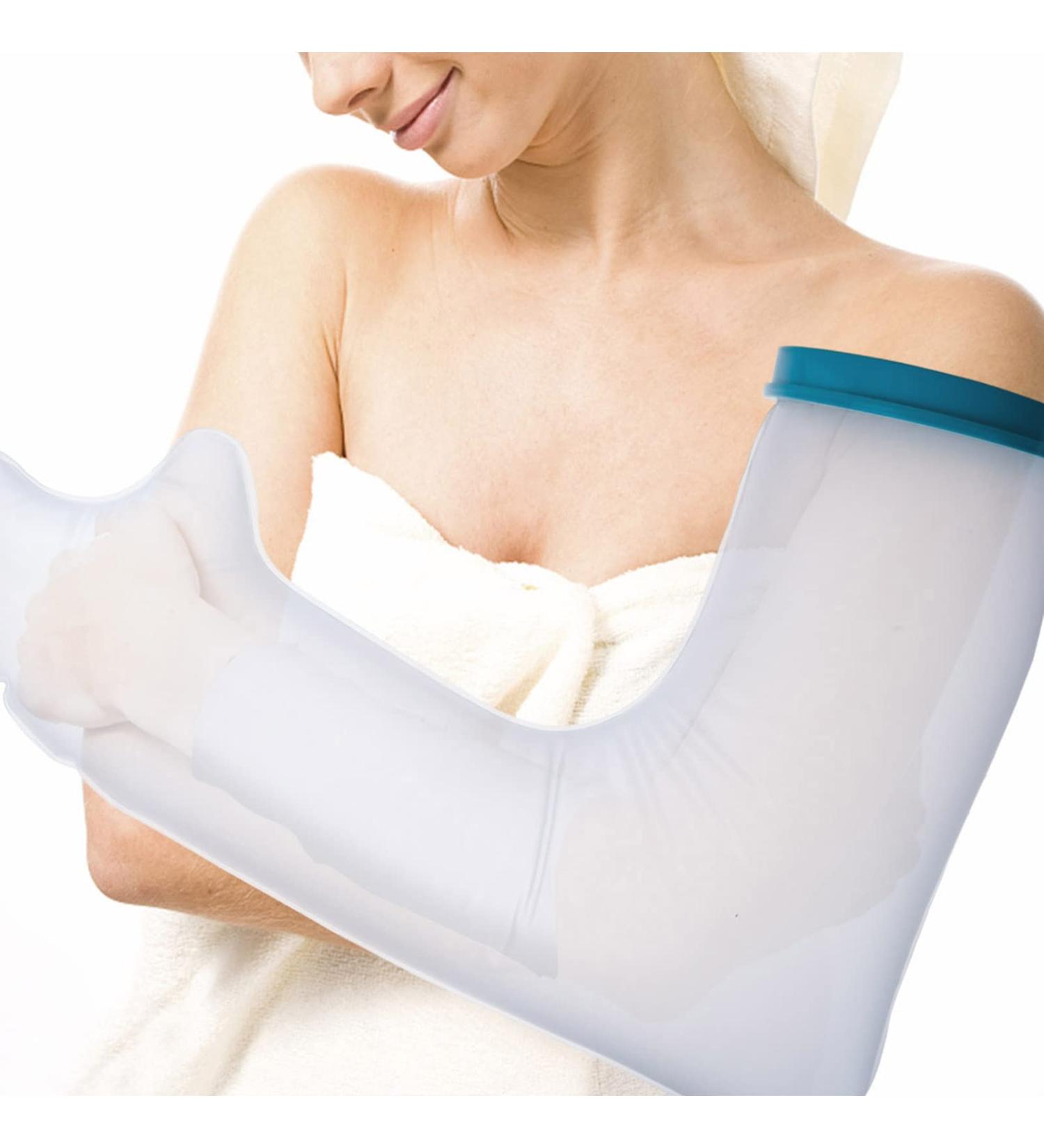 Waterproof Arm Protector for Bathing - 60cm Long Adult Cover with PP Glue & Silicone | Shower & Skin Protection - Buy Online on GoSupps.com