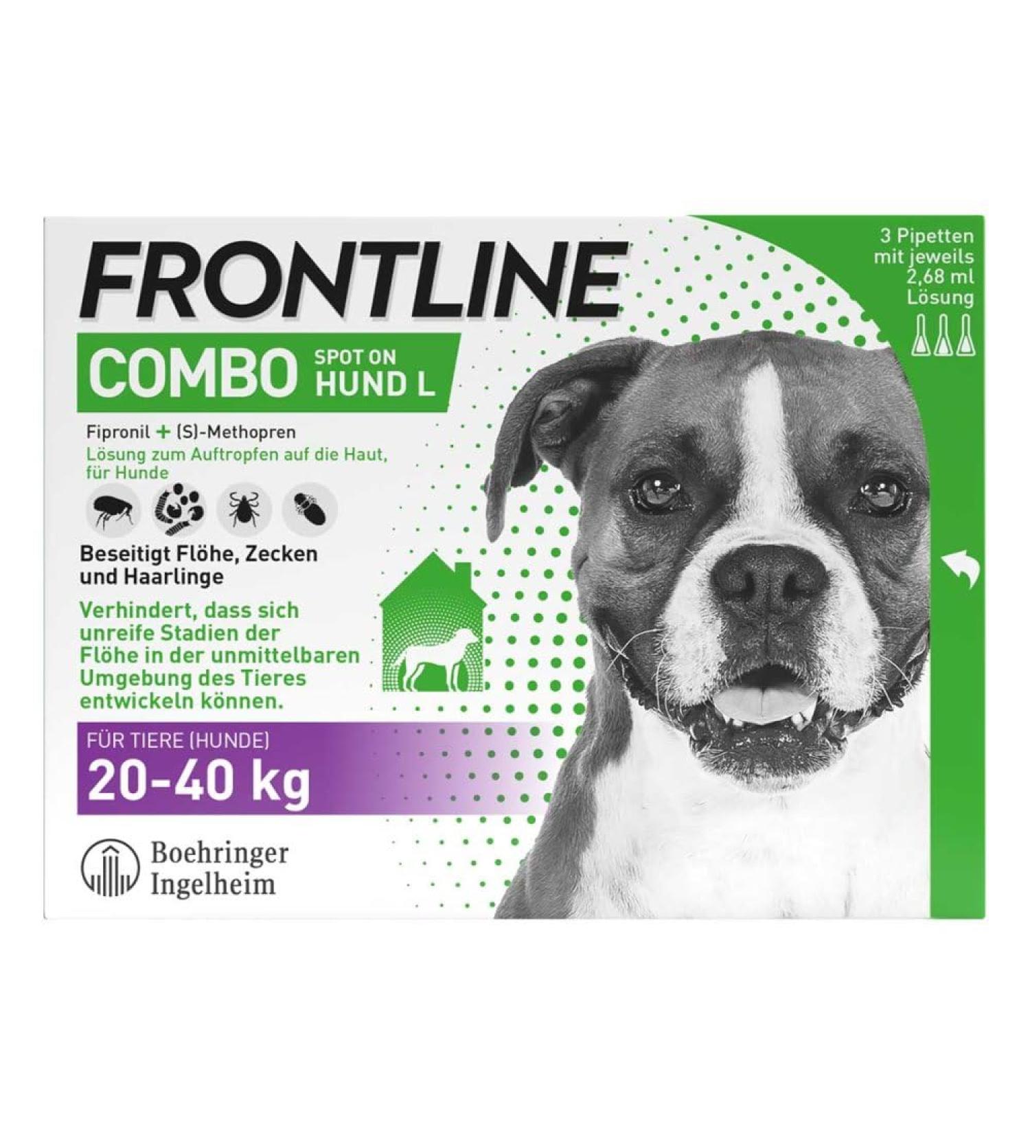 Buy Frontline Combo Spot On for Dogs - Effective Flea & Tick Treatment | Fast Worldwide Shipping - Buy Online on GoSupps.com
