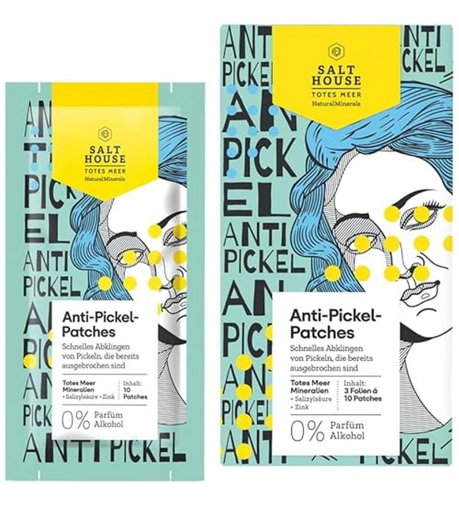 Salthouse Natural Minerals Anti-Pimple Patches - Reduce Redness & Dry Pimples with Salicylic Acid - 30 Patches for Clear Skin - Buy Online on GoSupps.com
