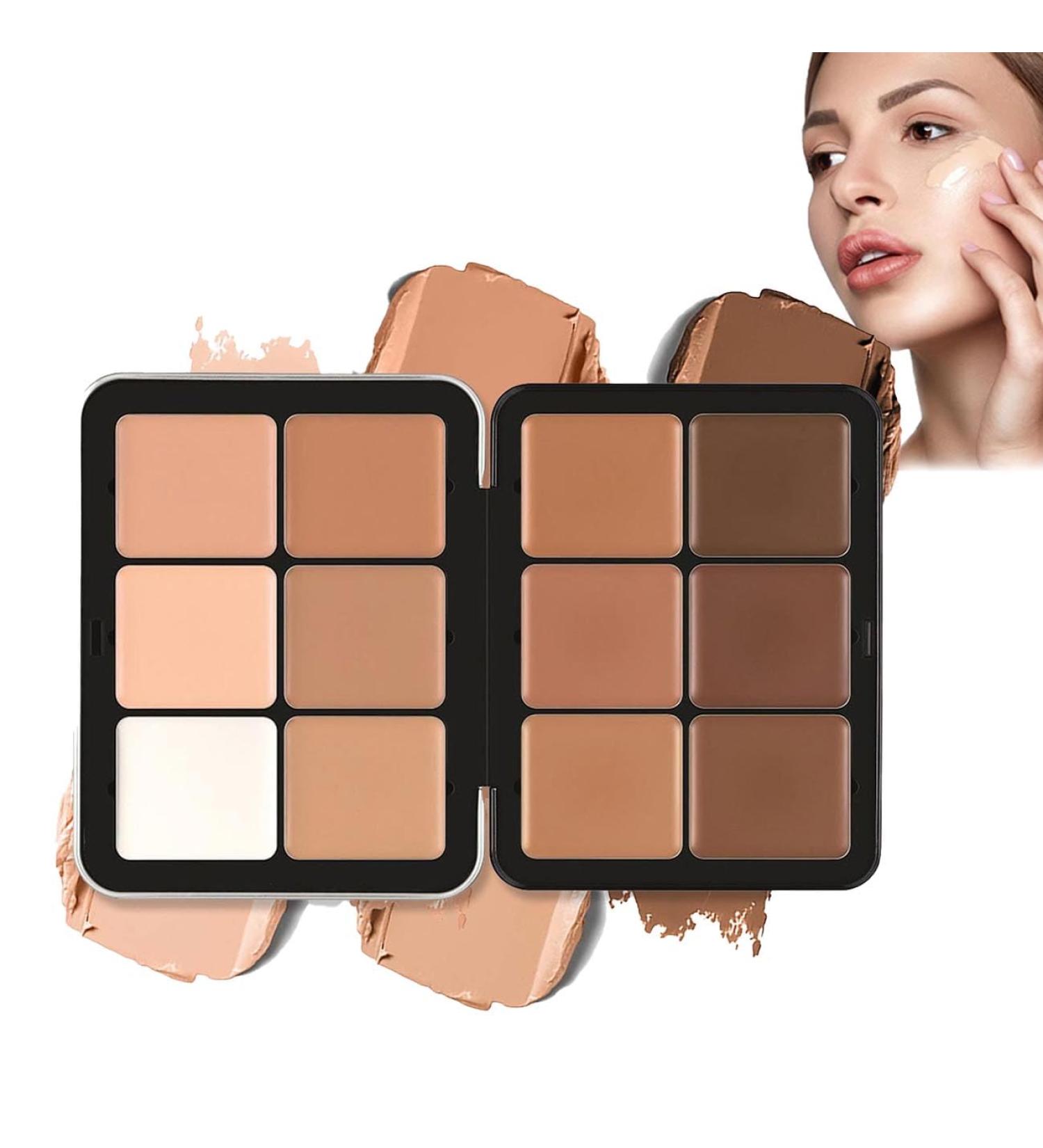 Carla Secret Concealer Palette 12 Colors Carla Secret Cream Blush Palette Carla Secret Makeup Palette LongWearing Full Coverage Makeup for Flawless Skin Long Lasting Waterproof for All Skin Types (01) - Buy Online on GoSupps.com