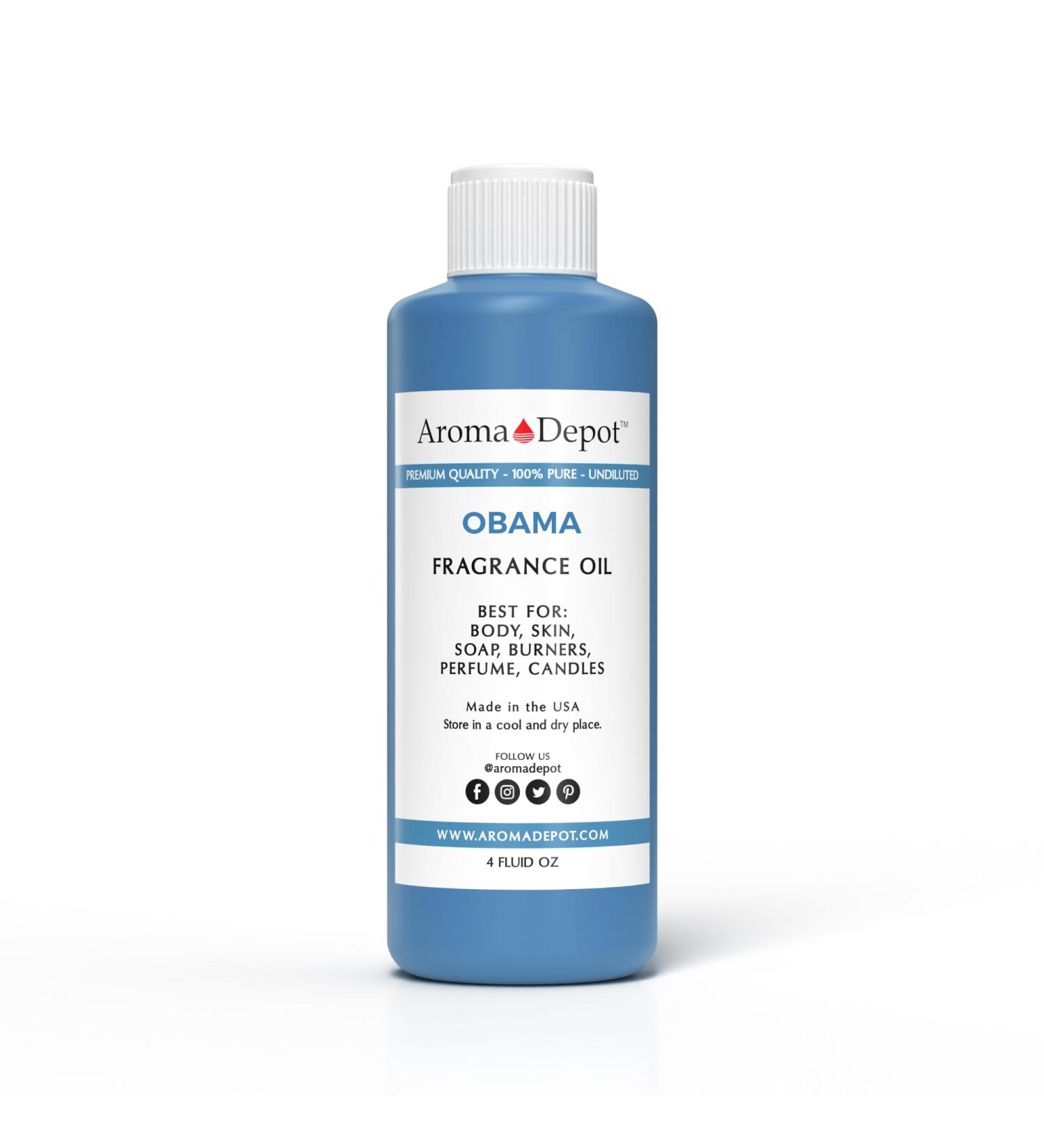 Barack Obama Type Fragrance Oil - 4 oz | Versatile Scented Oil for Candles Bath Bombs Body Butters & Diffusers - Shop Internationally - Buy Online on GoSupps.com