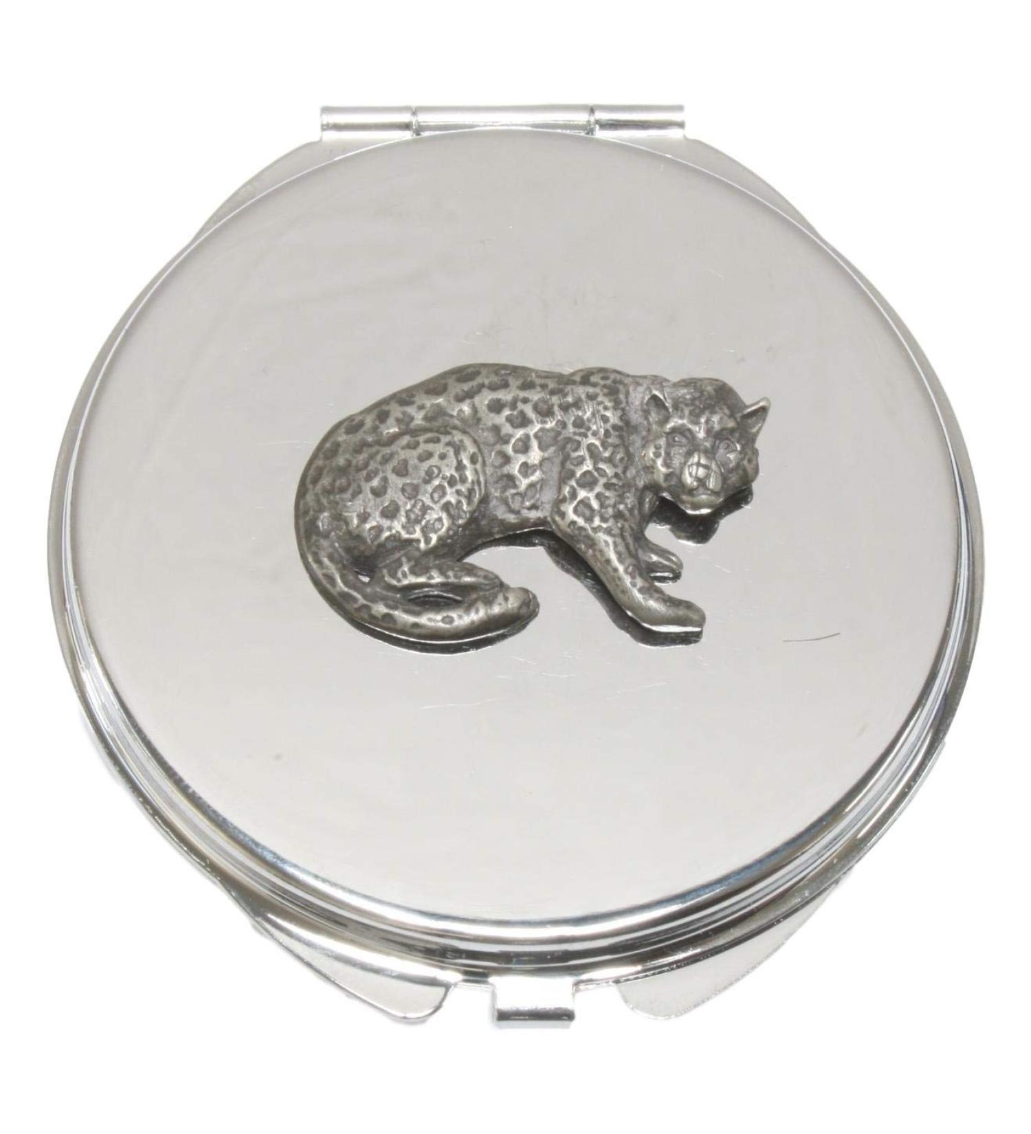 Leopard Compact Mirror Handbag Gift With Free Engraving 218 - Buy Online on GoSupps.com