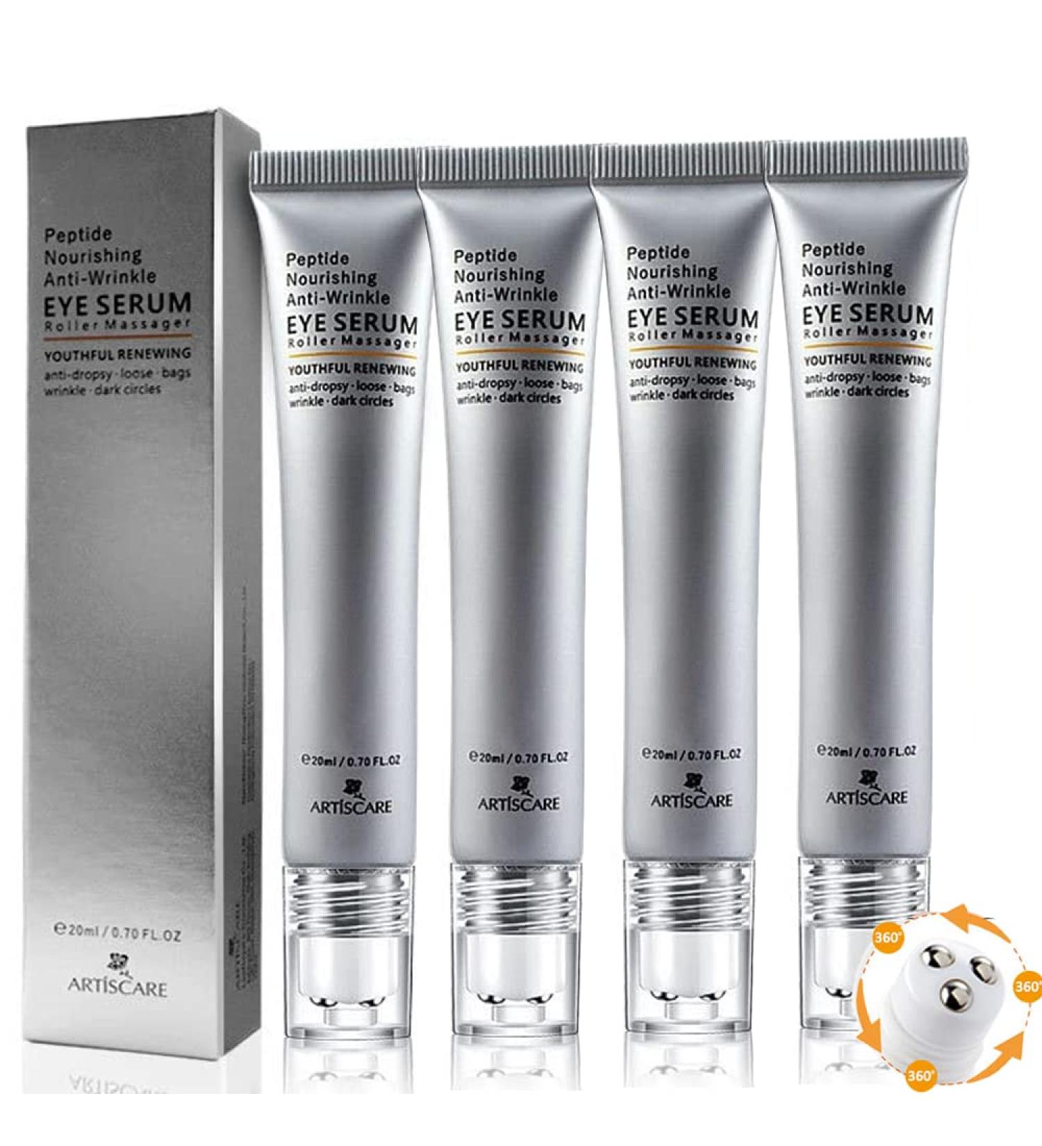 Pyrhhus Hexapeptide Eye Serum - Anti Wrinkle Roll On Eye Cream Set - Buy Online on GoSupps.com