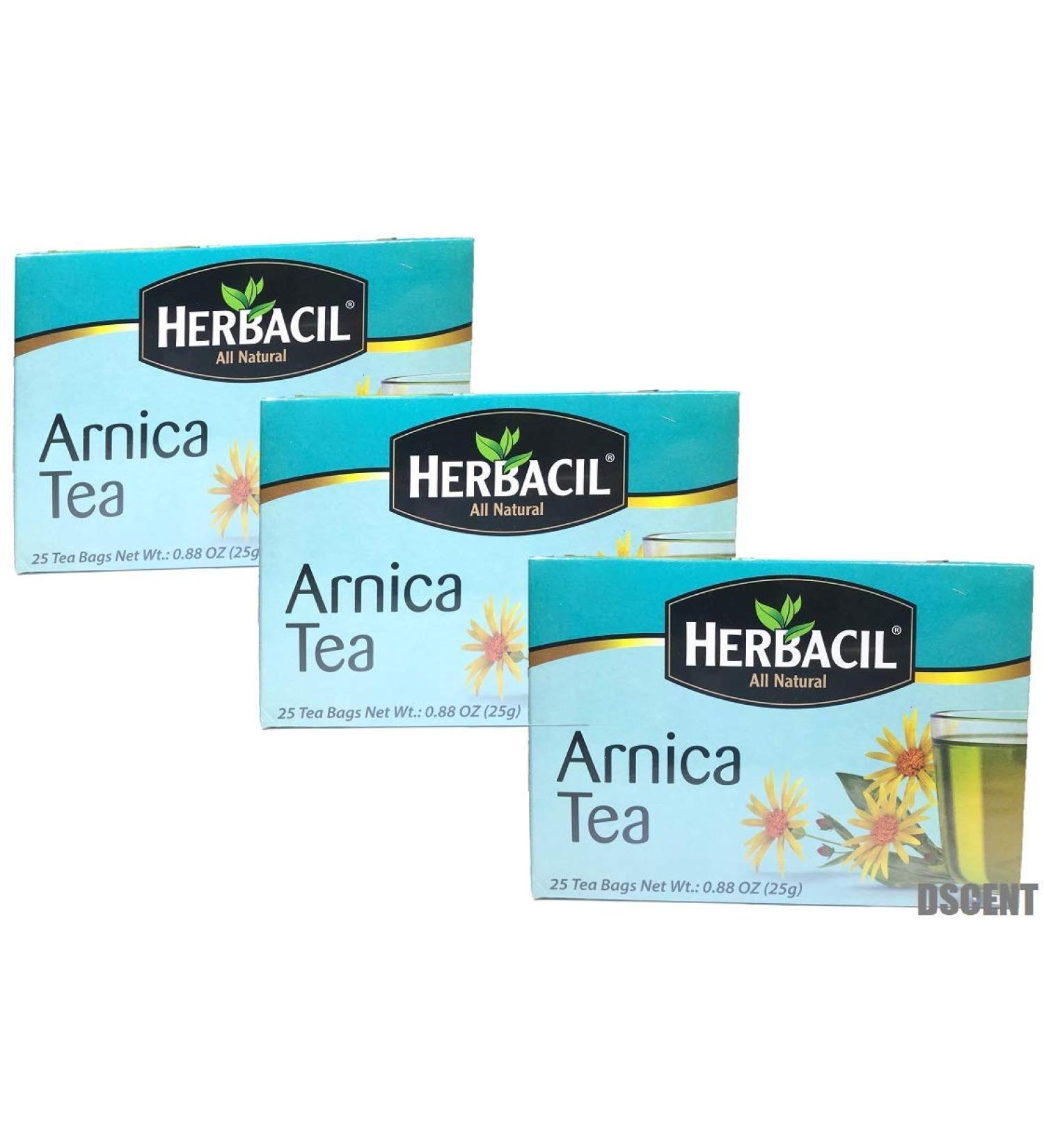 HERBACIL ARNICA TEA 25-BAGS 0.88 OZ (3)-.8 SET