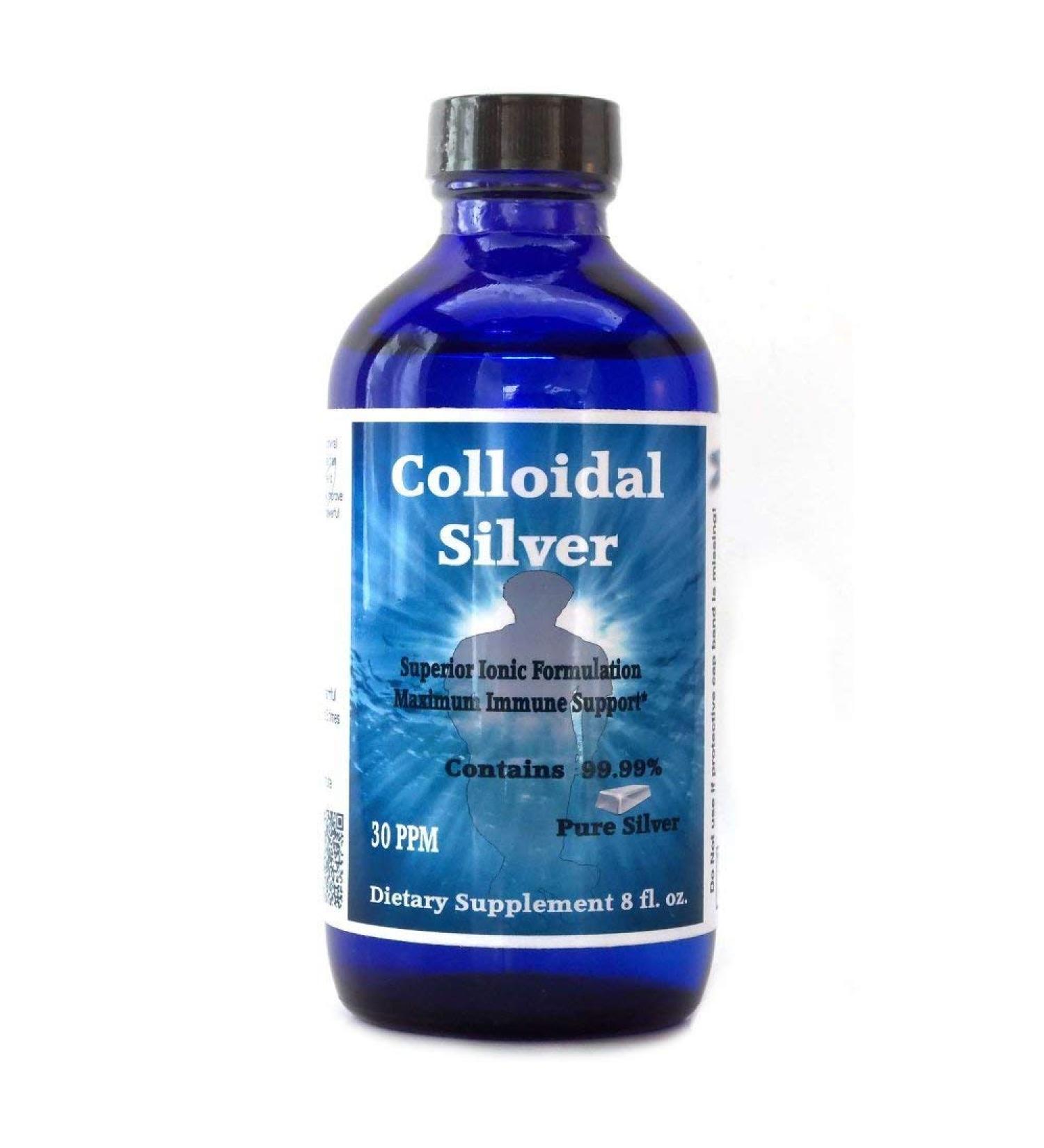 Superior Colloidal Silver 30PPM - 8 fl oz Ionic Solution | 99.99% Pure Silver | International Shipping - Buy Online on GoSupps.com