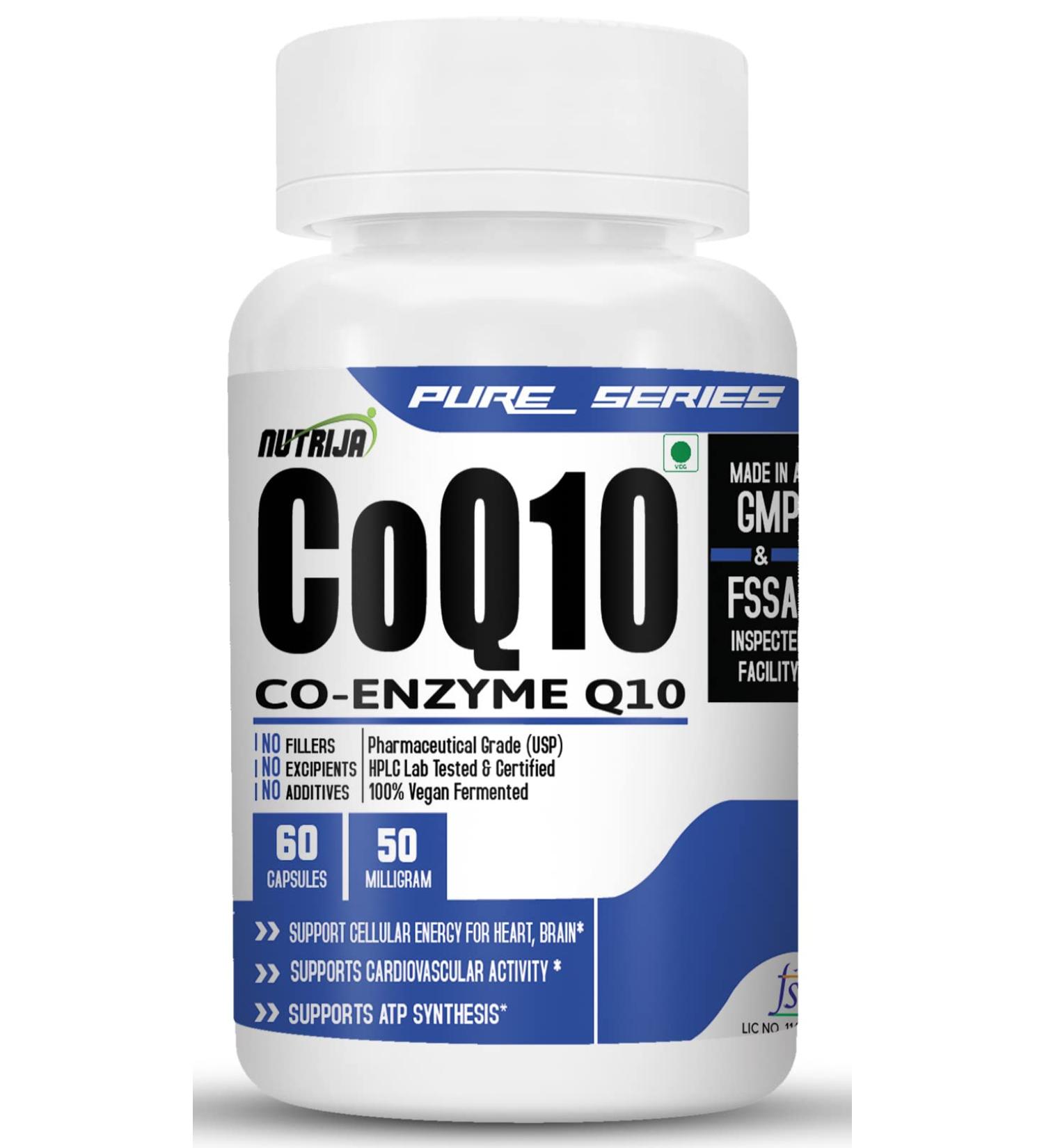 Buy Coenzyme Q10 (CoQ10) 50mg - 120 Capsules for Optimal Health | Fast International Shipping - Buy Online on GoSupps.com