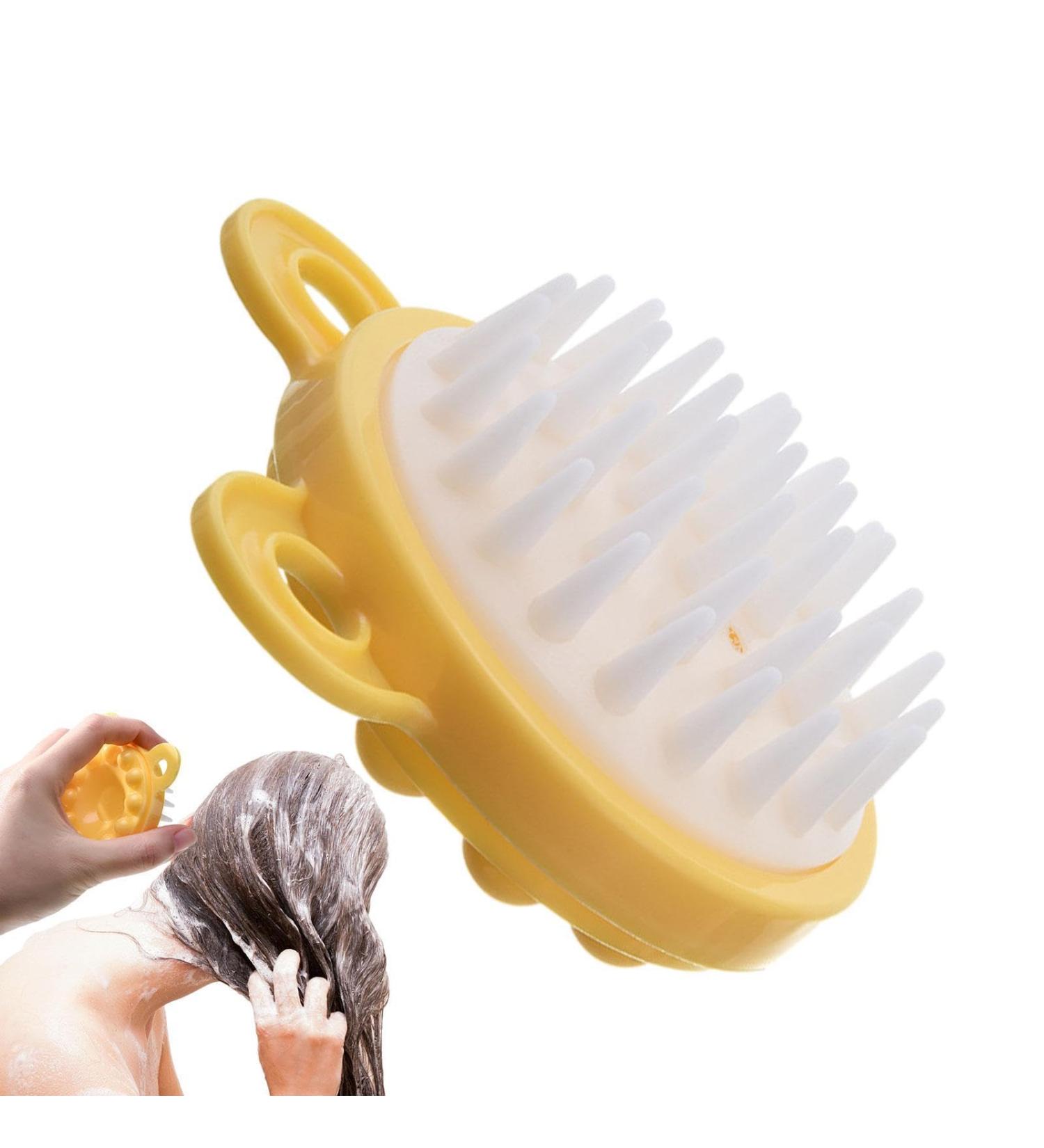 Ergonomic Silicone Hair Comb & Shampoo Brush | Portable Hair Massage Device for All Ages | Perfect Gift for Family - Buy Online on GoSupps.com