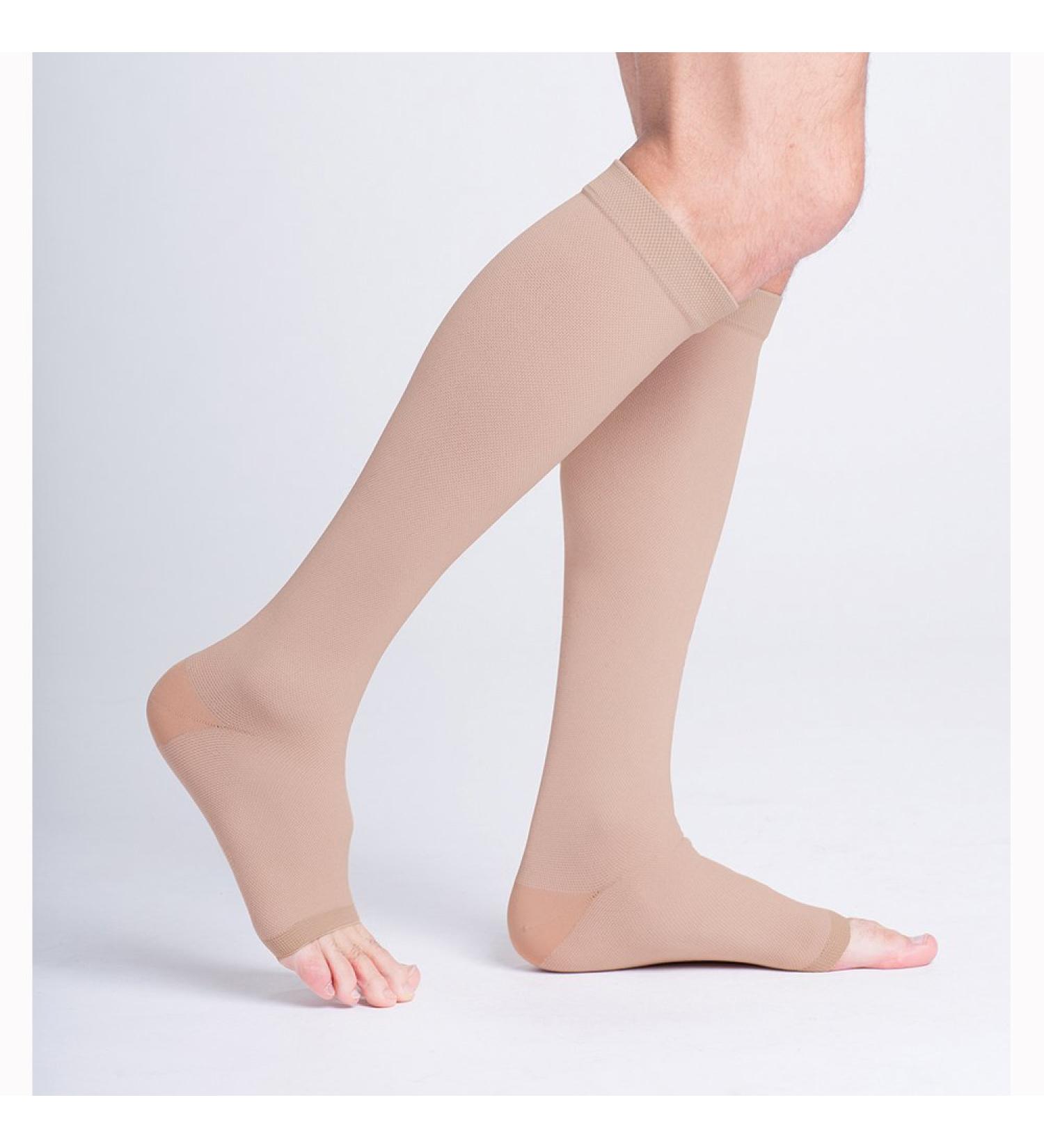 SIGVARIS 505CM3O77 50-60 mmHg Natural Rubber OT Calf Length-Full-Shrt Medium Beige