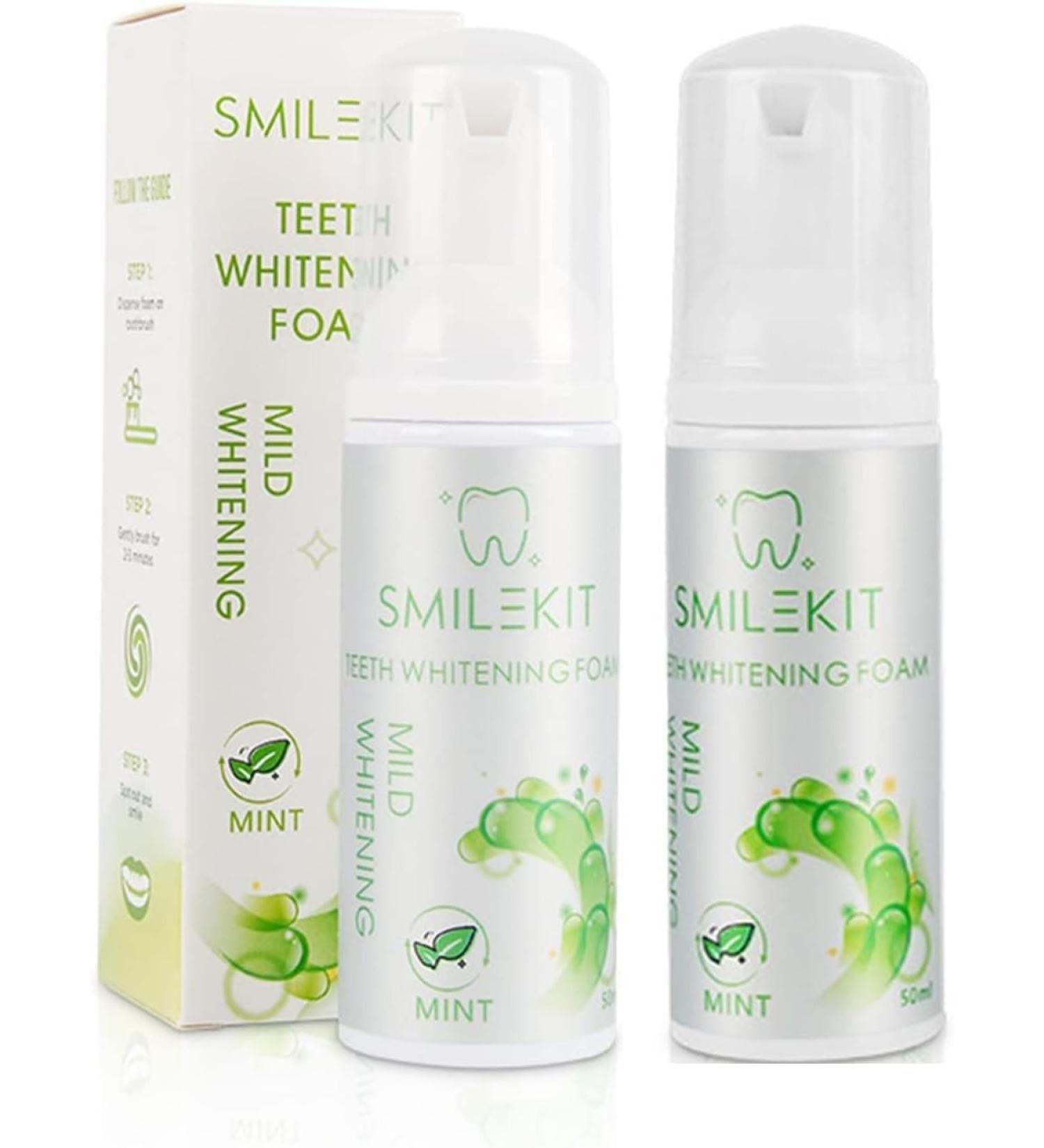 Fruit Flavored Teeth Whitening Foam Teeth Whitening Foam Toothpaste Deep Cleaning Foam Tooth Stain Removal Foam Mouthwash for Teeth Care - Buy Online on GoSupps.com