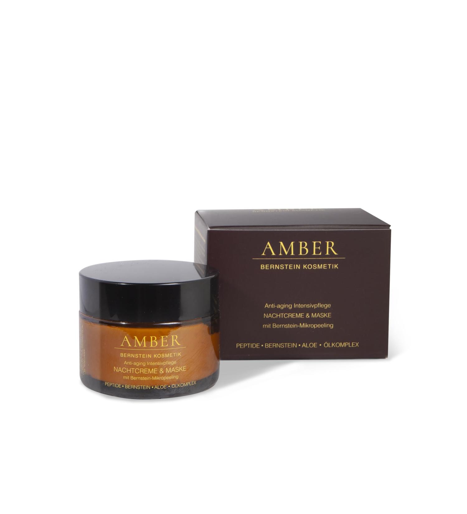 Anti-Ageing Intensive Care Night Cream & Mask with Amber Micro Scrub 50 ml - Buy Online on GoSupps.com