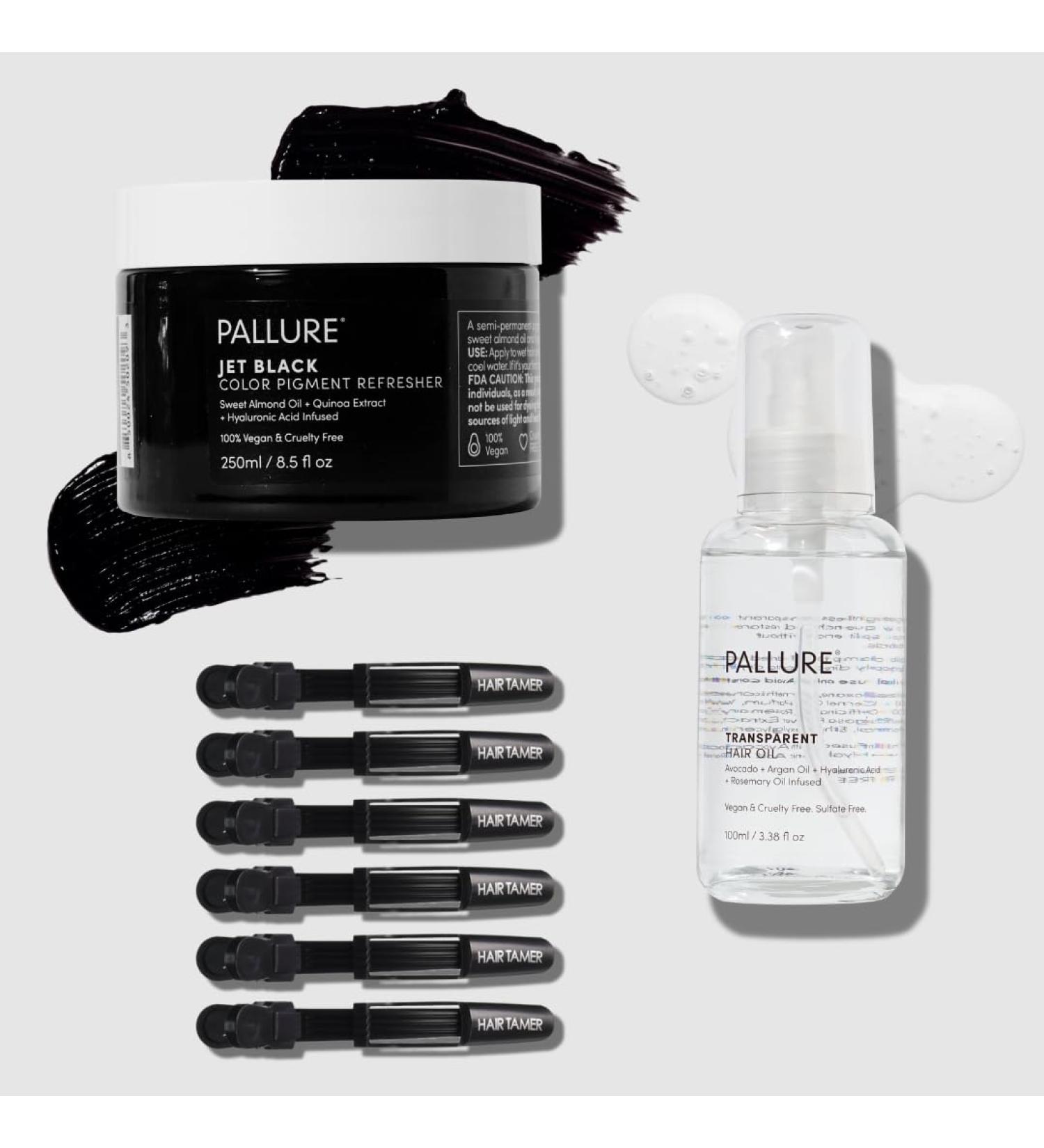 Color Pigment Refresher Mask Shine Kit - Semi Permanent Jet Black Hair Color Depositing Conditioner 8.5 Oz | International Shipping Available - Buy Online on GoSupps.com