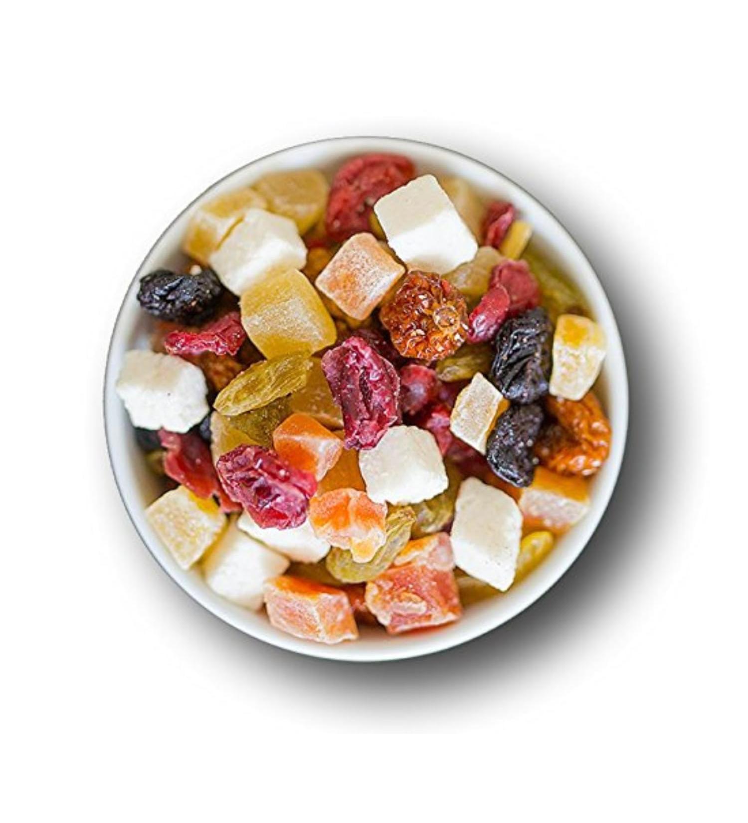  1001 Frucht 1001 Frucht Homemade Fruit Mix - Fine - Candied - Exotic Dried Fruit Mix I Candiate & Dried Fruit Mix According to Grandma's Recipe I Non GMO Mixed Dried Fruit (1000g) - Buy Online on GoSupps.com