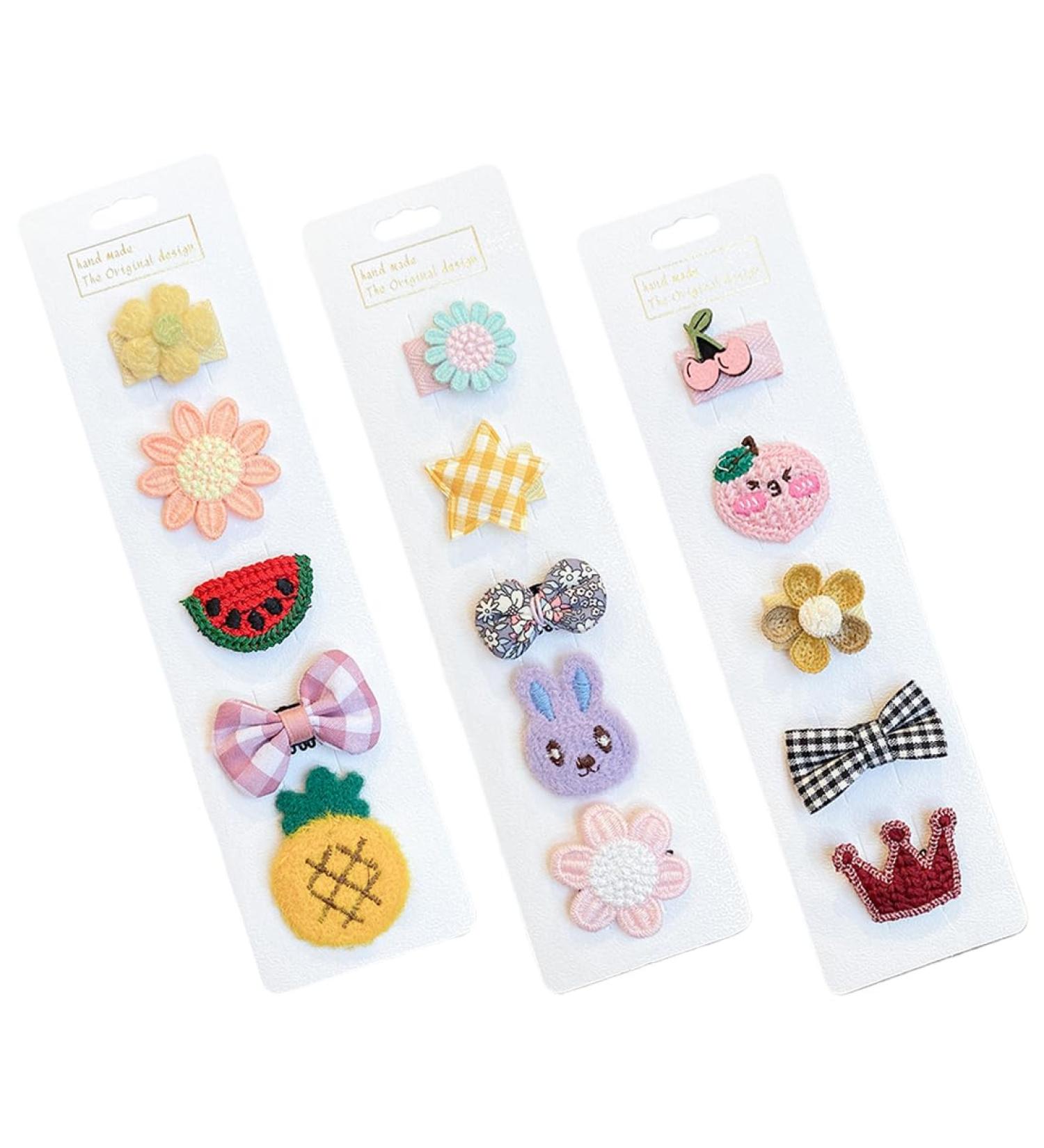 GRKB GRK 15-Part Baby Hair Clips Set | Non-Slip Toddler & Newborn Hair Clips | Perfect for Fine Hair | Cute Clips for Girls - Buy Online on GoSupps.com