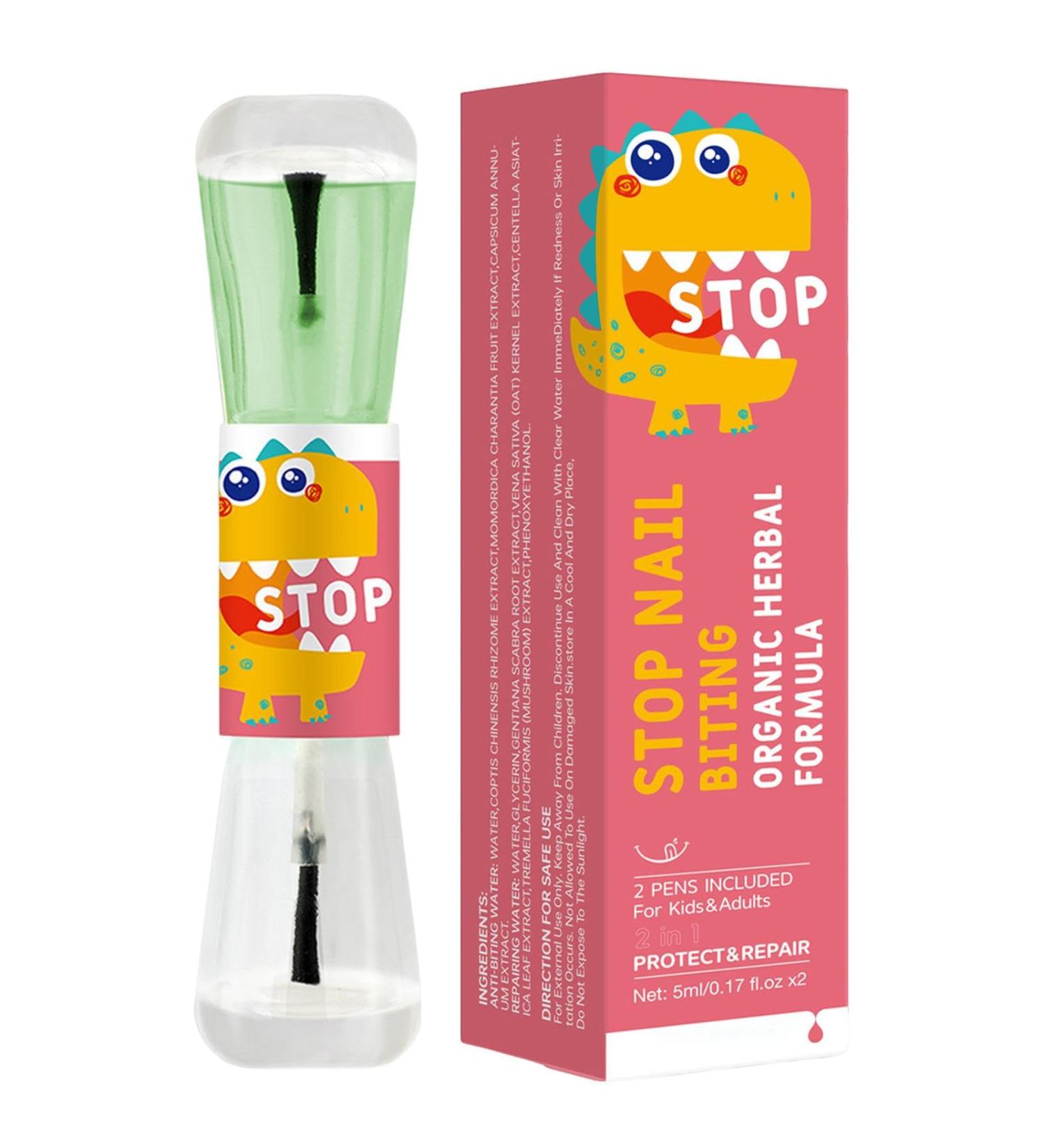 Stops Nail Biting - Anti Nail Biting | Nail Bite Stopper Thumb Sucking Solution Nail Care | Nail Bite Stopper Nail Strengthener Long-Lasting No Bite Nail Polish Finger Sucking Guard Prevention - Buy Online on GoSupps.com